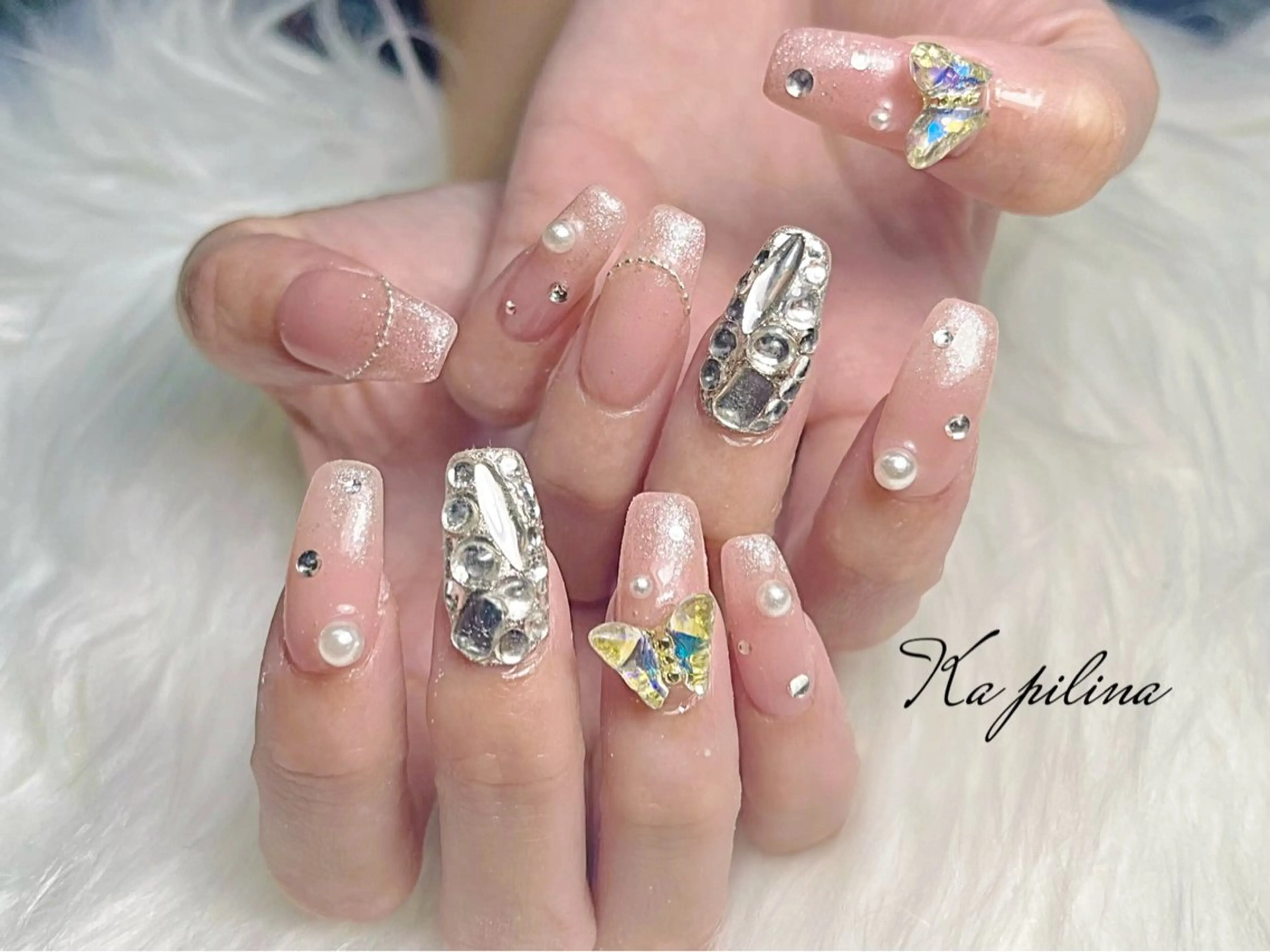 ネイル キラキラネイル Ka pilina所属・♡プライベートサロン Ka pilina♡のネイルデザイン