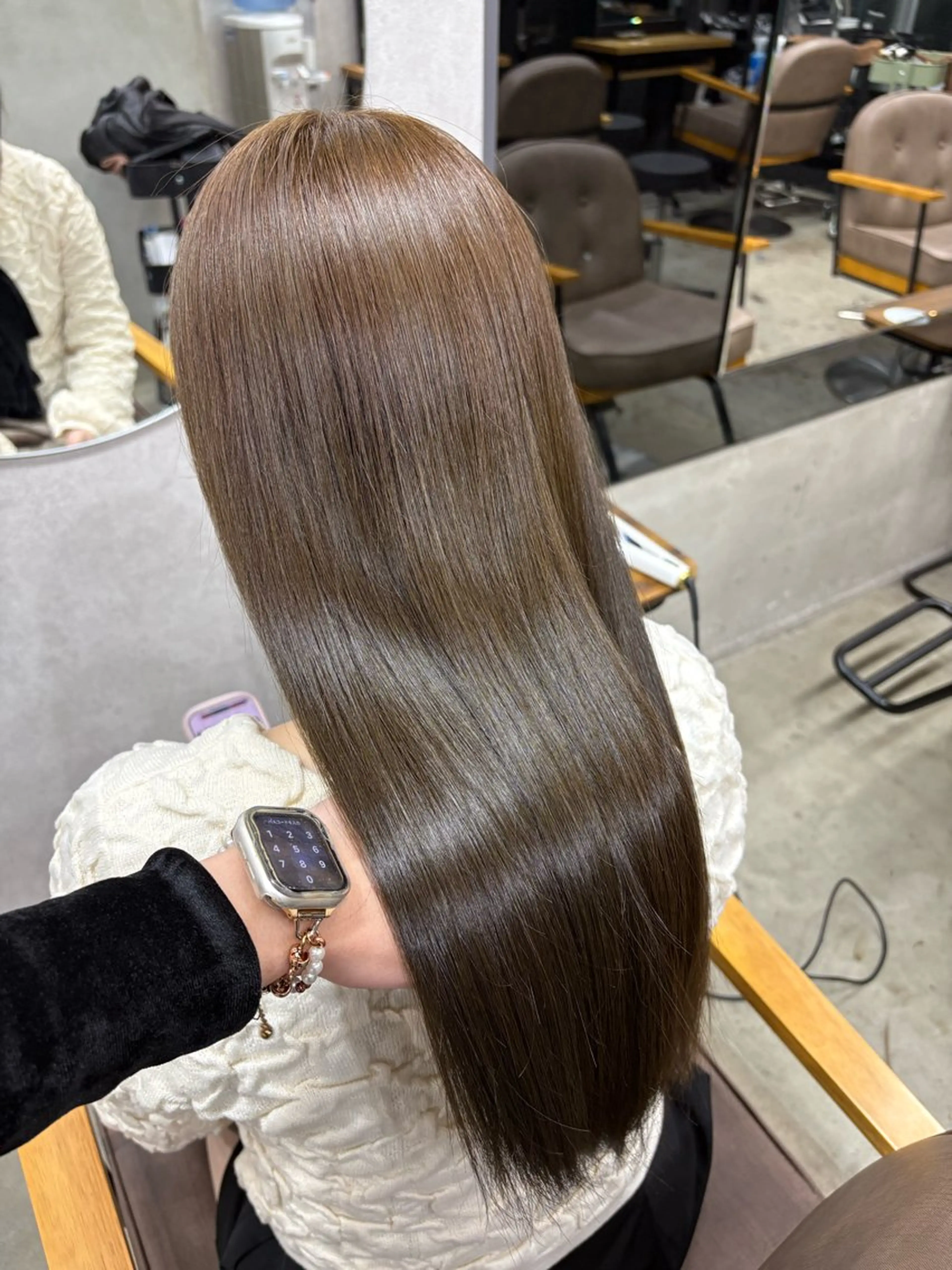 ロング カラー ヘアカラー トリートメント 天神/ハイトーン/艶 カラー/Miharuのヘアスタイル