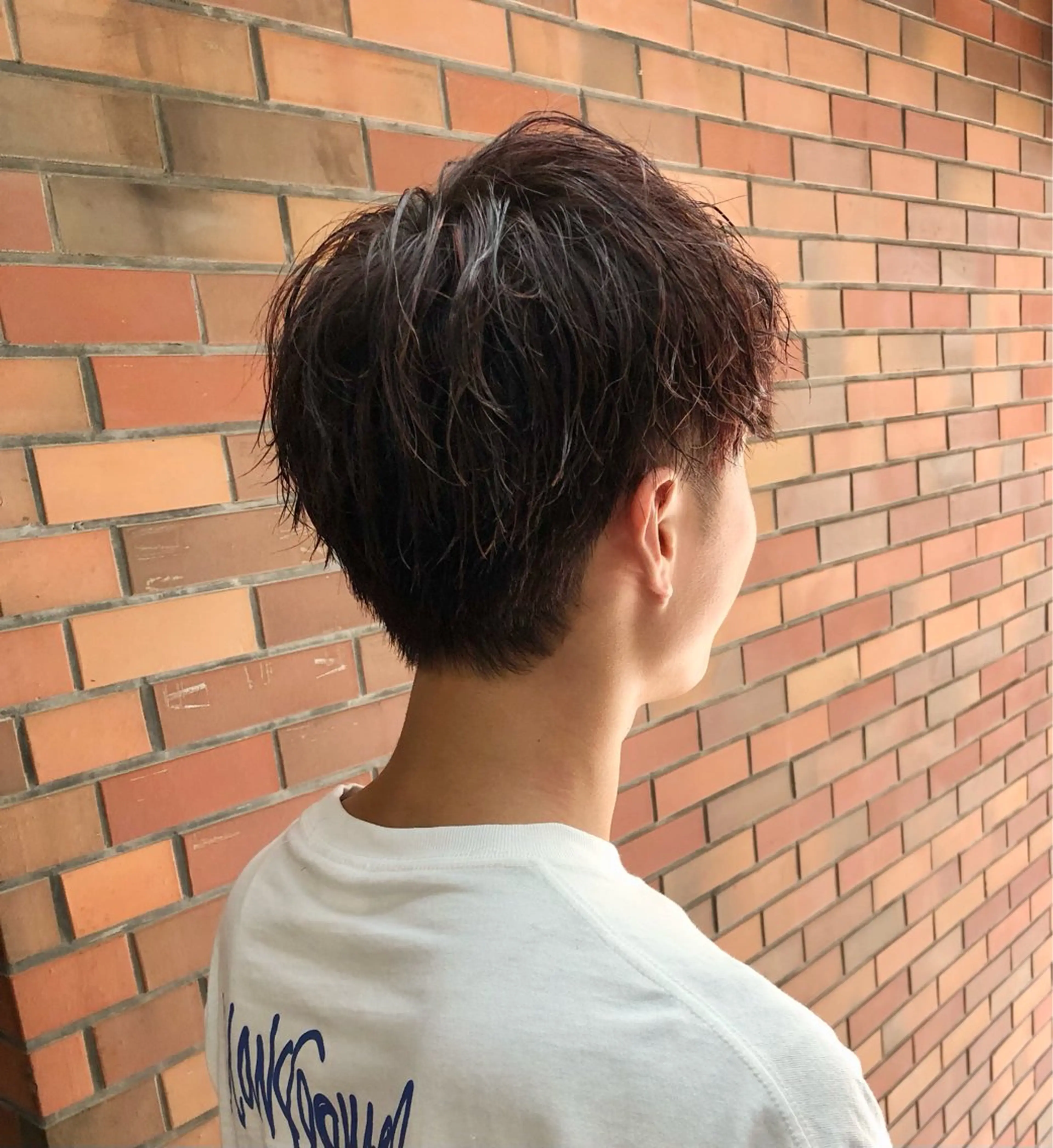 カラー メンズ ブラウンカラー レッドカラー カット ヘアカラー ⭐️TOSHIKI メンズパーマオタク⭐のヘアスタイル