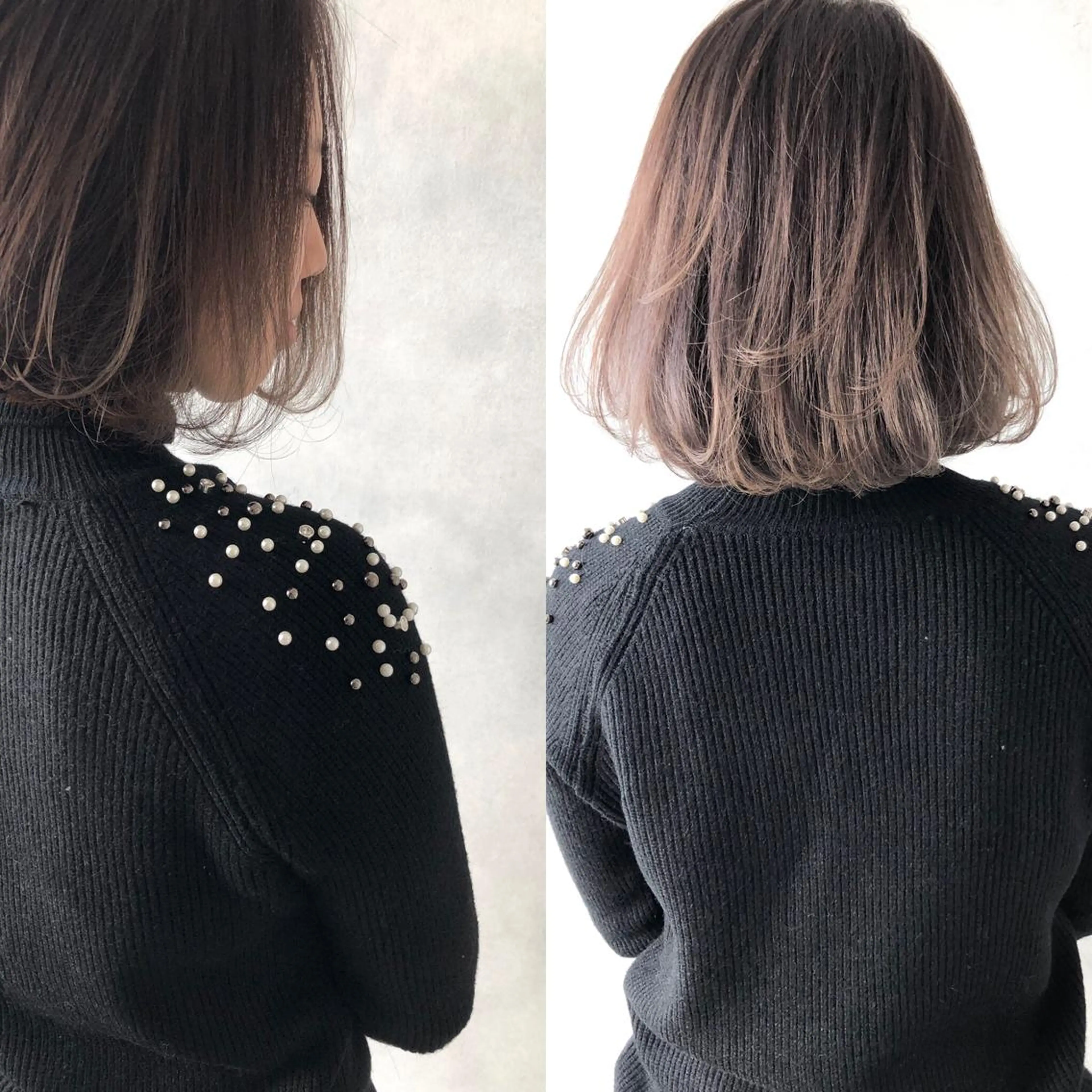 ミディアム 外国人風カラー ハイライト 小澤大輔 YOLO hairのヘアスタイル