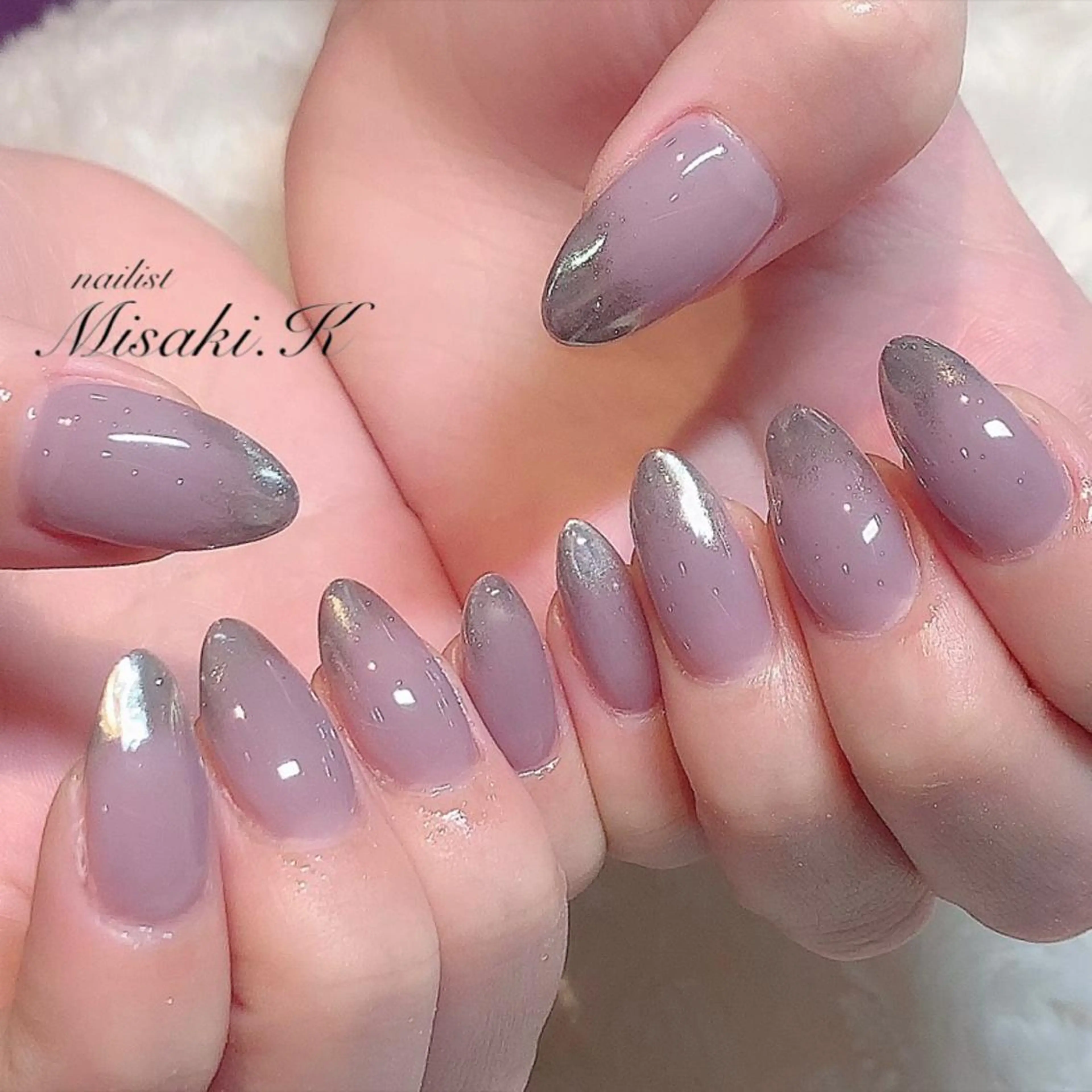 ネイル アートネイル ミラーネイル K. Misakiのネイルデザイン