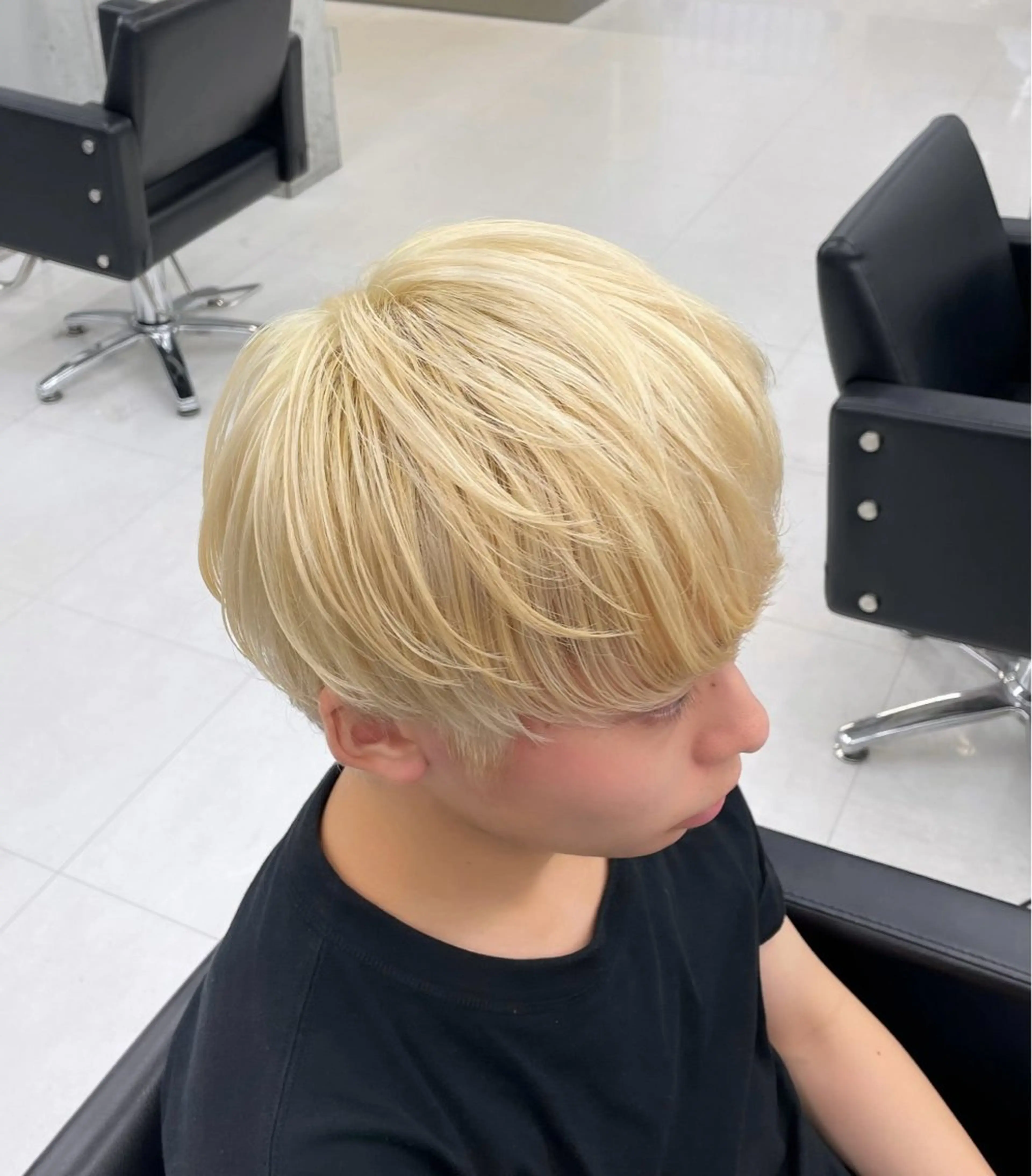 ショート カラー メンズ カット ヘアカラー トリートメント 立川ブリーチ/メンズ ウルフ♱ʜᴀʀᴜᴋᴀのヘアスタイル