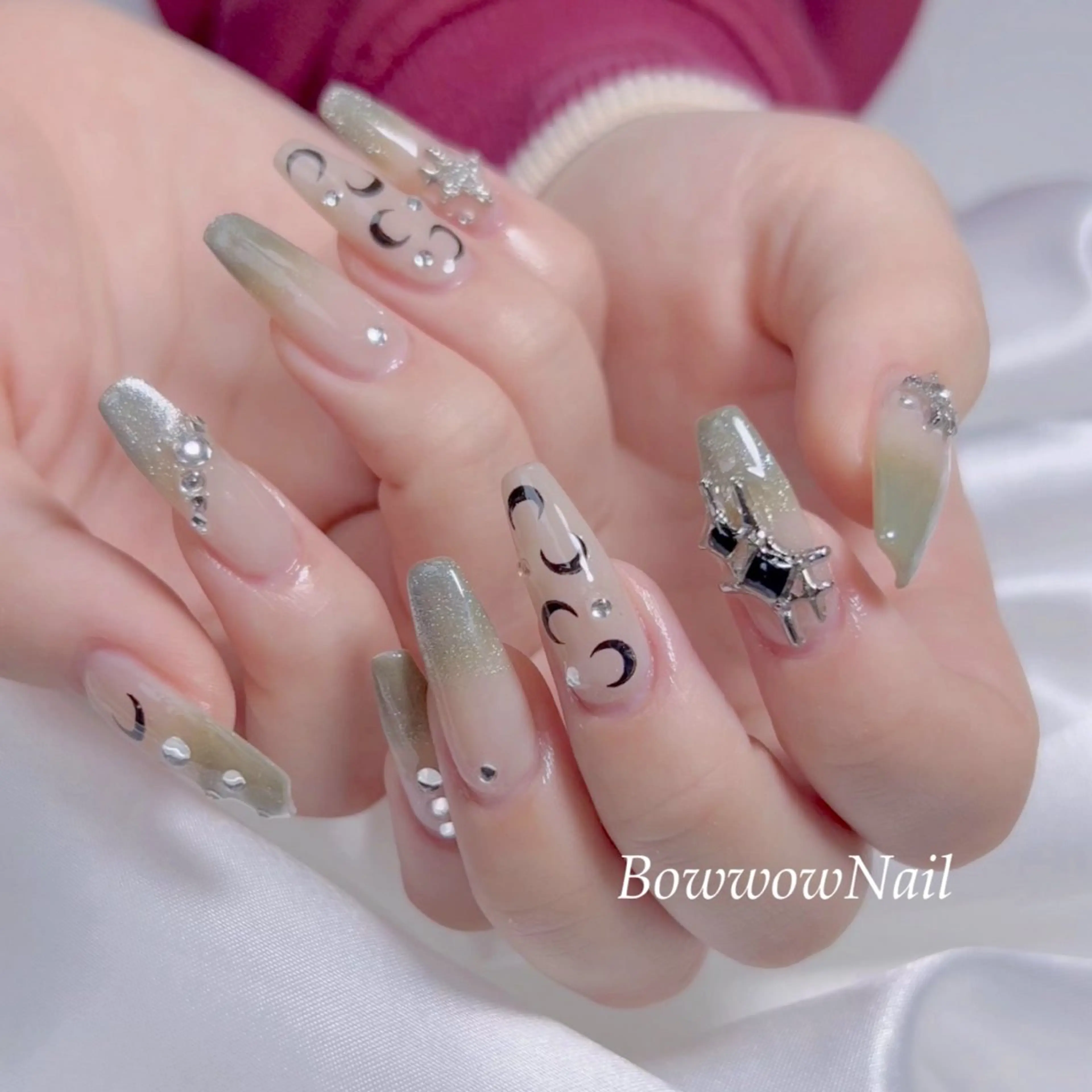 ネイル チークネイル 韓国ネイル ワンカラーネイル シンプルネイル 春ネイル Bow wow Nail さや🧸のネイルデザイン