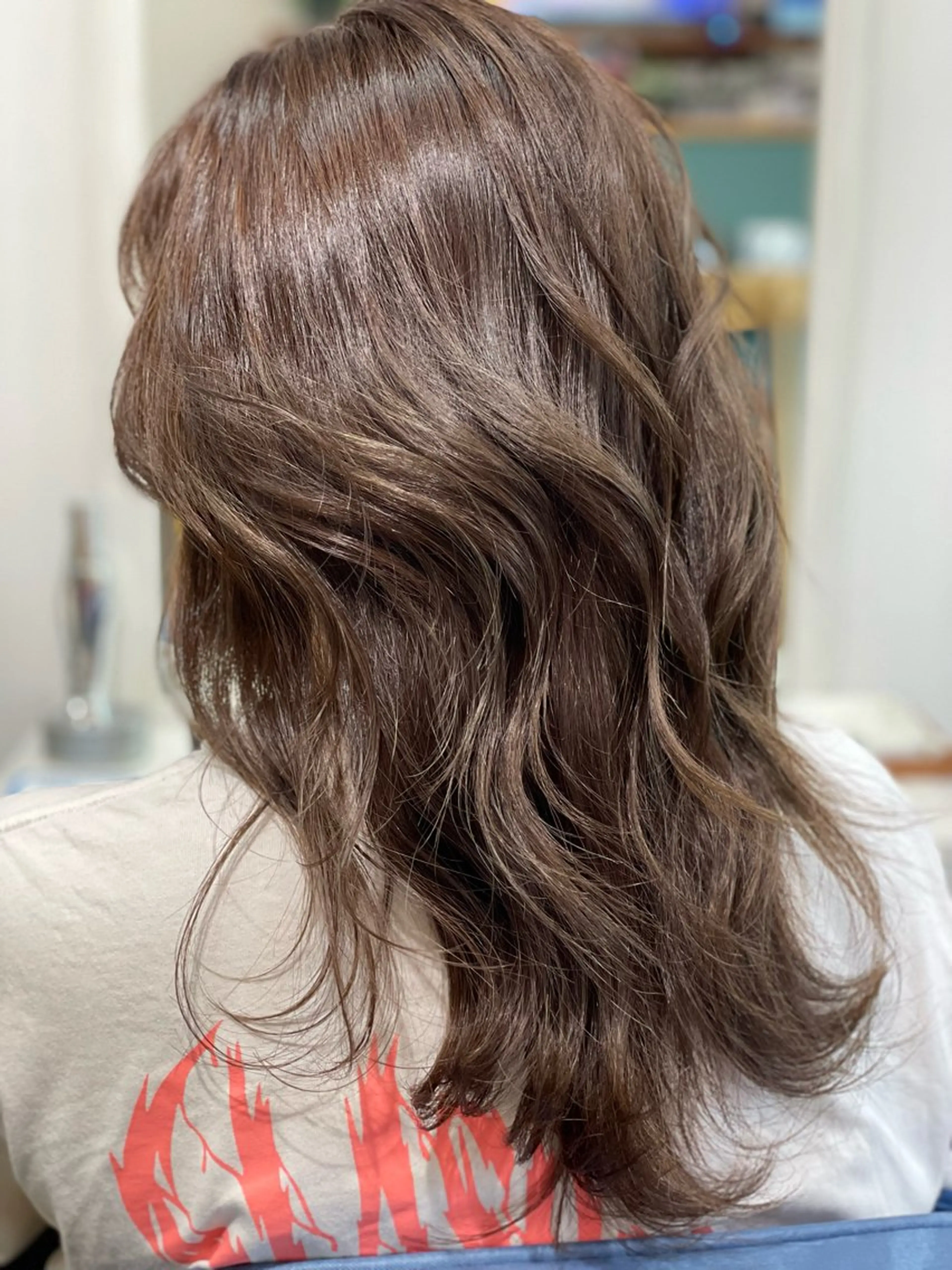 【色落ちを派手にしたくない人向け】💚ブリーチなしでダブルカラー💚 ※ ご予約は【予約リクエスト】から受付中の写真