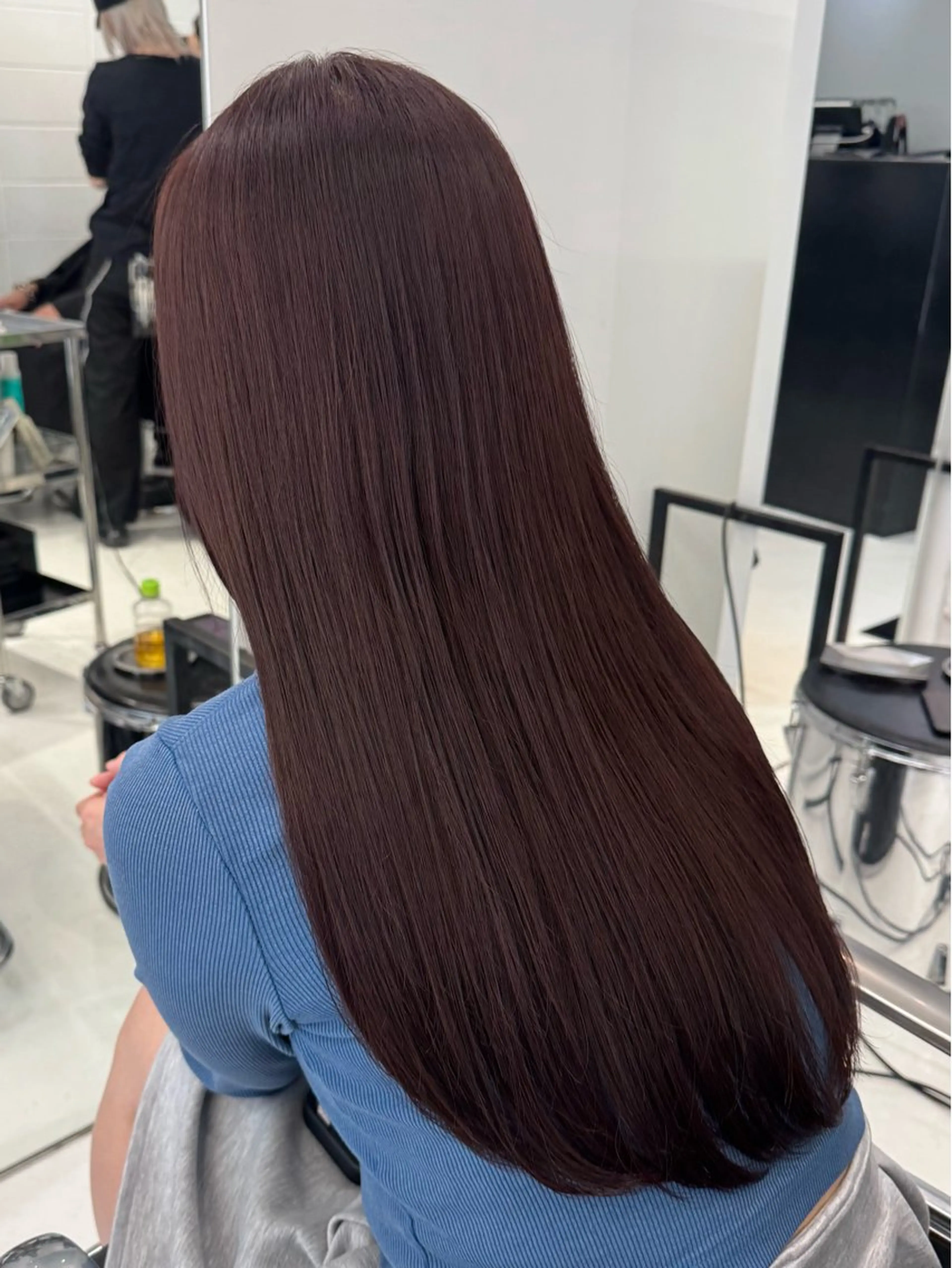 ロング カラー カット ヘアカラー 原宿 ツヤカラー🫧 ちり🍎のヘアスタイル