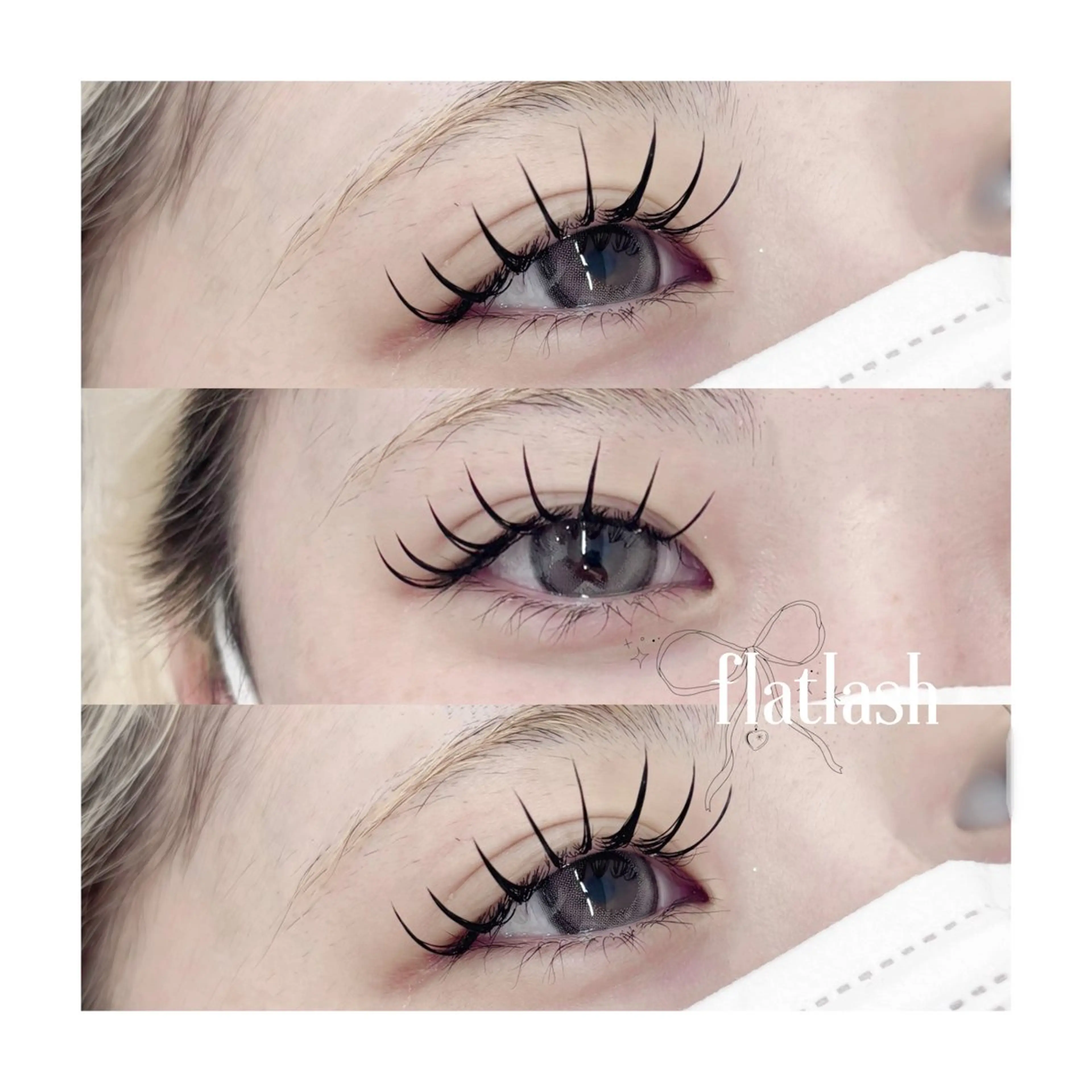 マツエク・マツパ Cカール キュート フラットラッシュ マツエク 【EYELA】 Cocona𝜗𝜚のマツエク・マツパデザイン