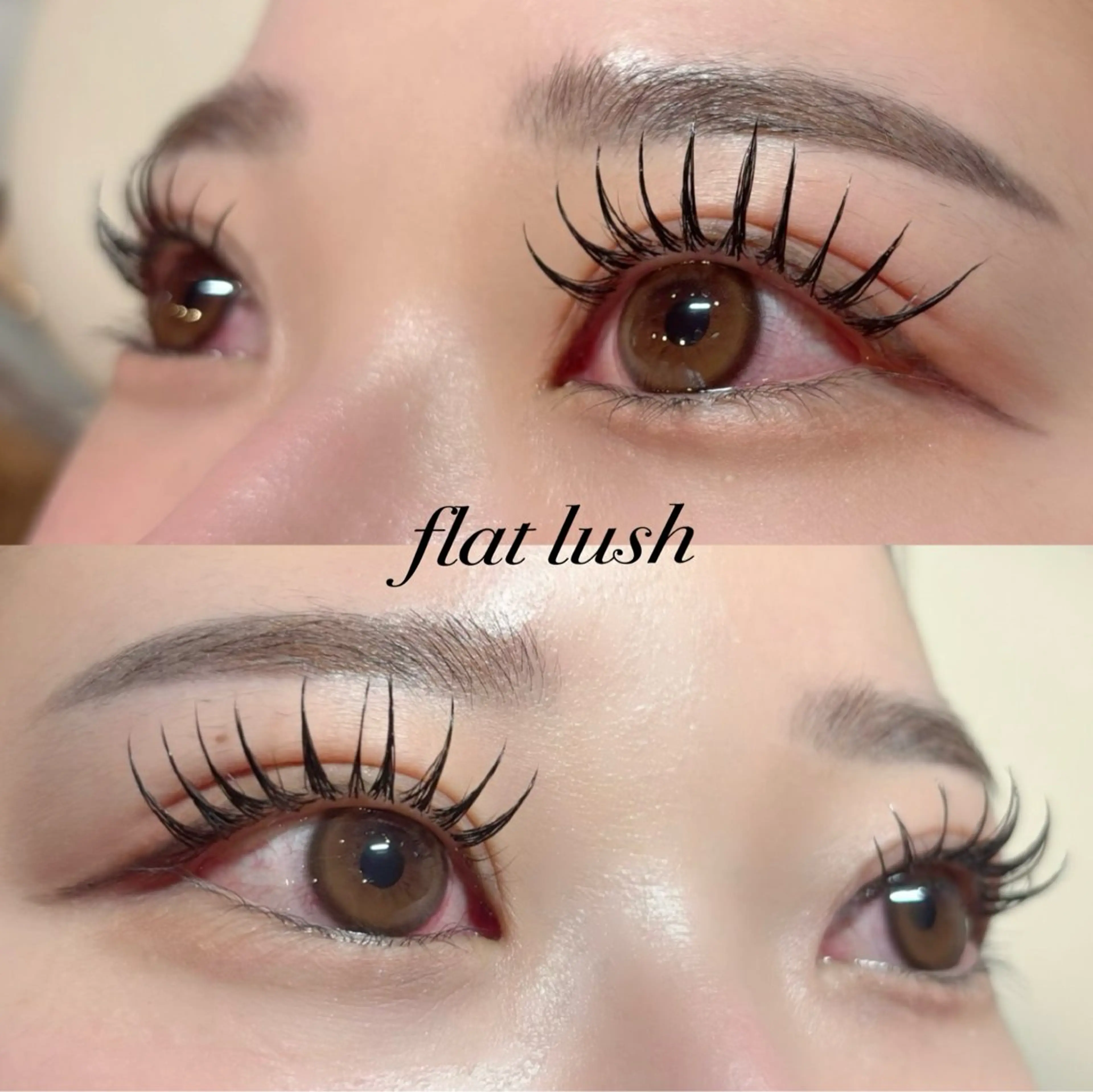 マツエク・マツパ フラットラッシュ 安田 栞乃音のマツエク・マツパデザイン