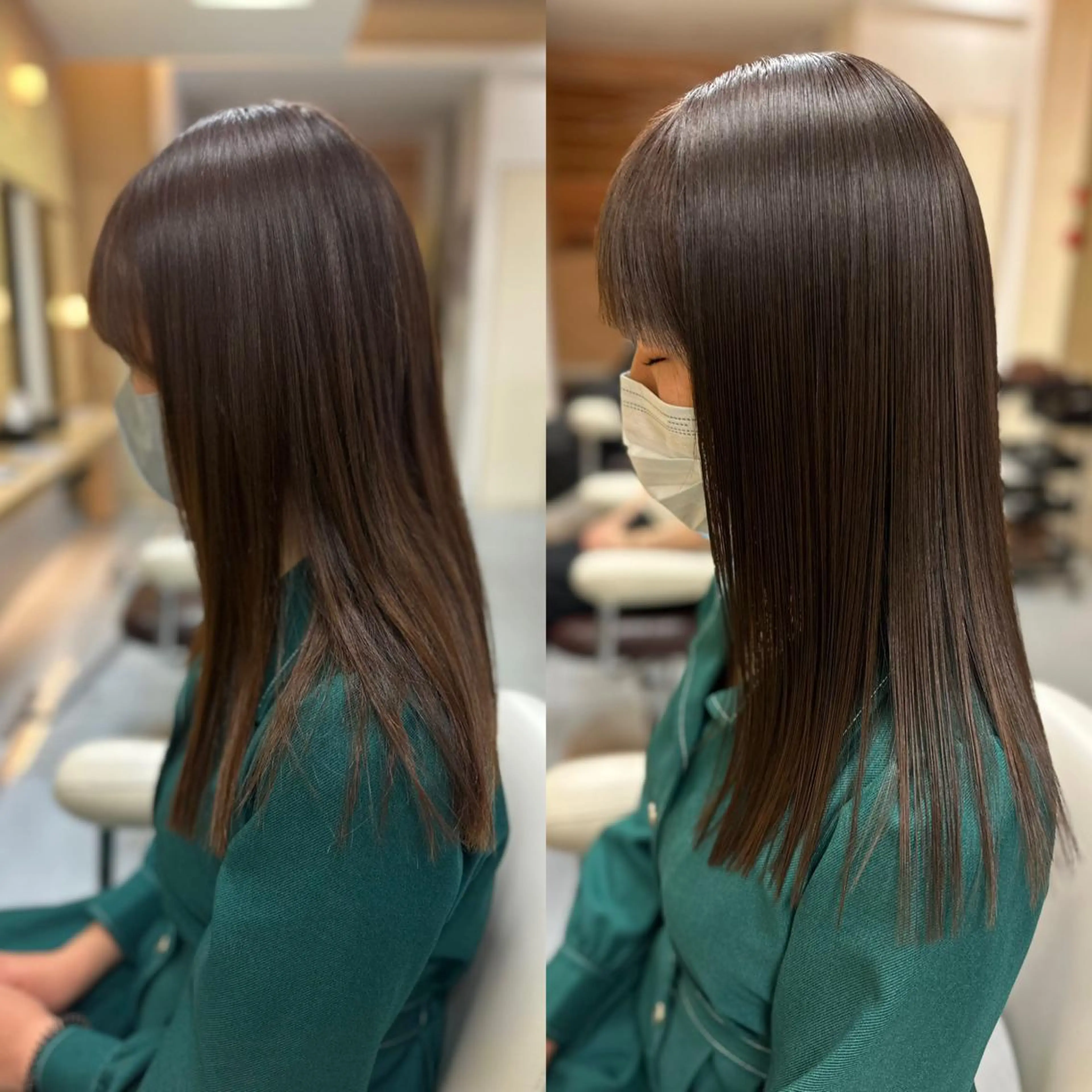 ロング 髪質改善 トリートメント 髪質改善/縮毛矯正 /ブリーチ矯正/岡部のヘアスタイル