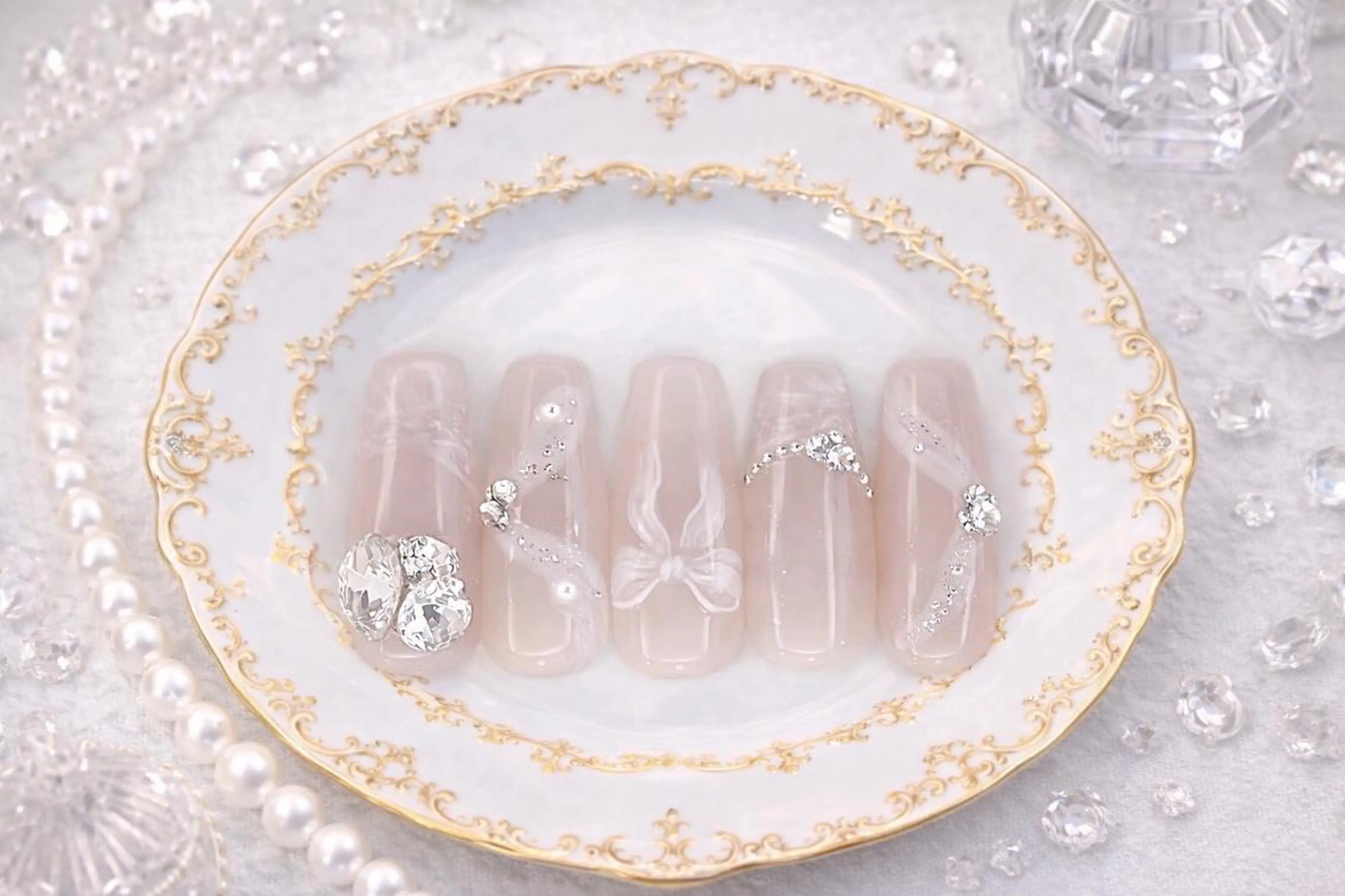 ネイル ロングネイル ワンホンネイル 南森町rebest 💅nailのネイルデザイン