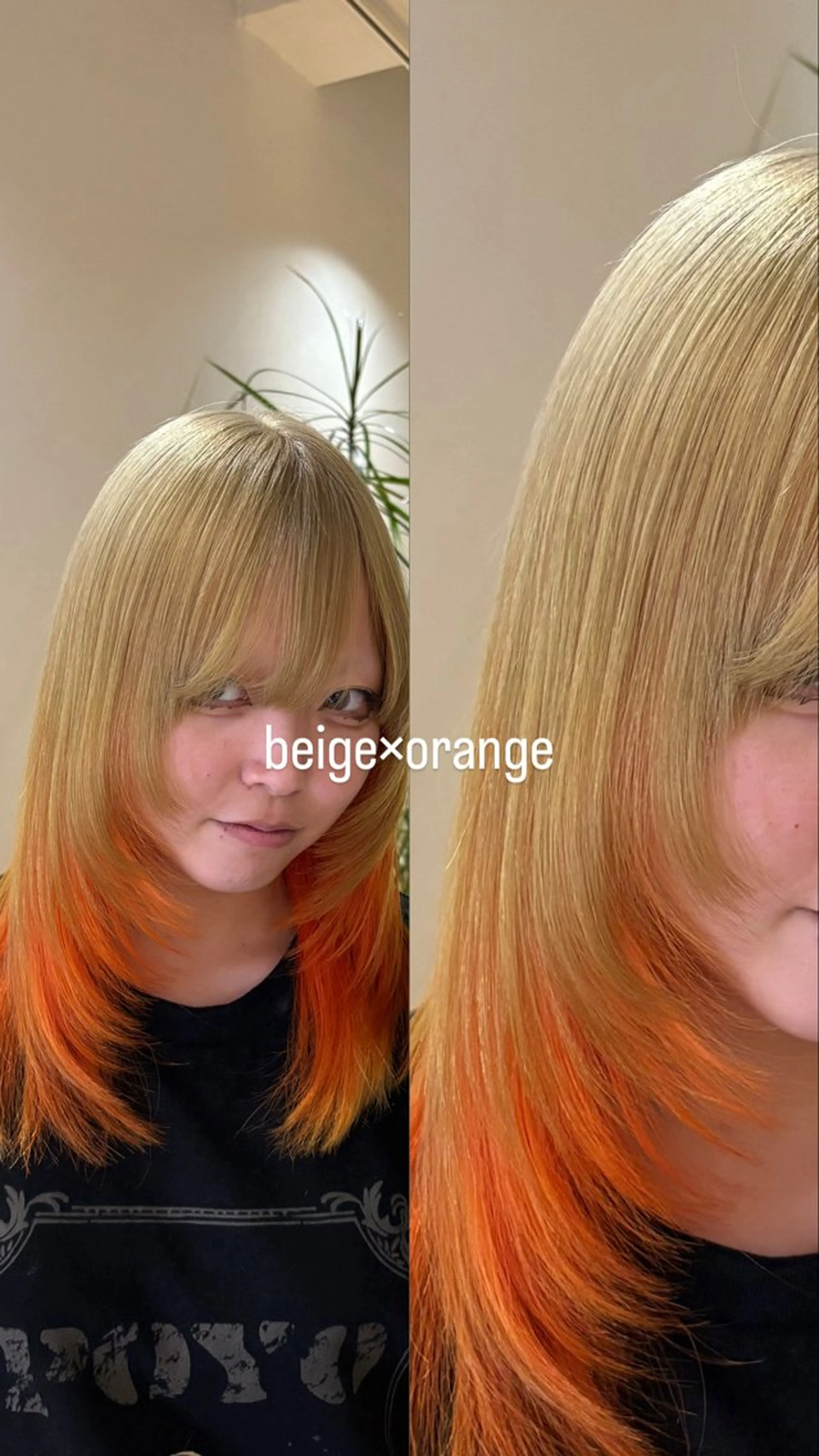 ミディアム ヘアカラー まみ/暖色カラー /デザインカラーのヘアスタイル