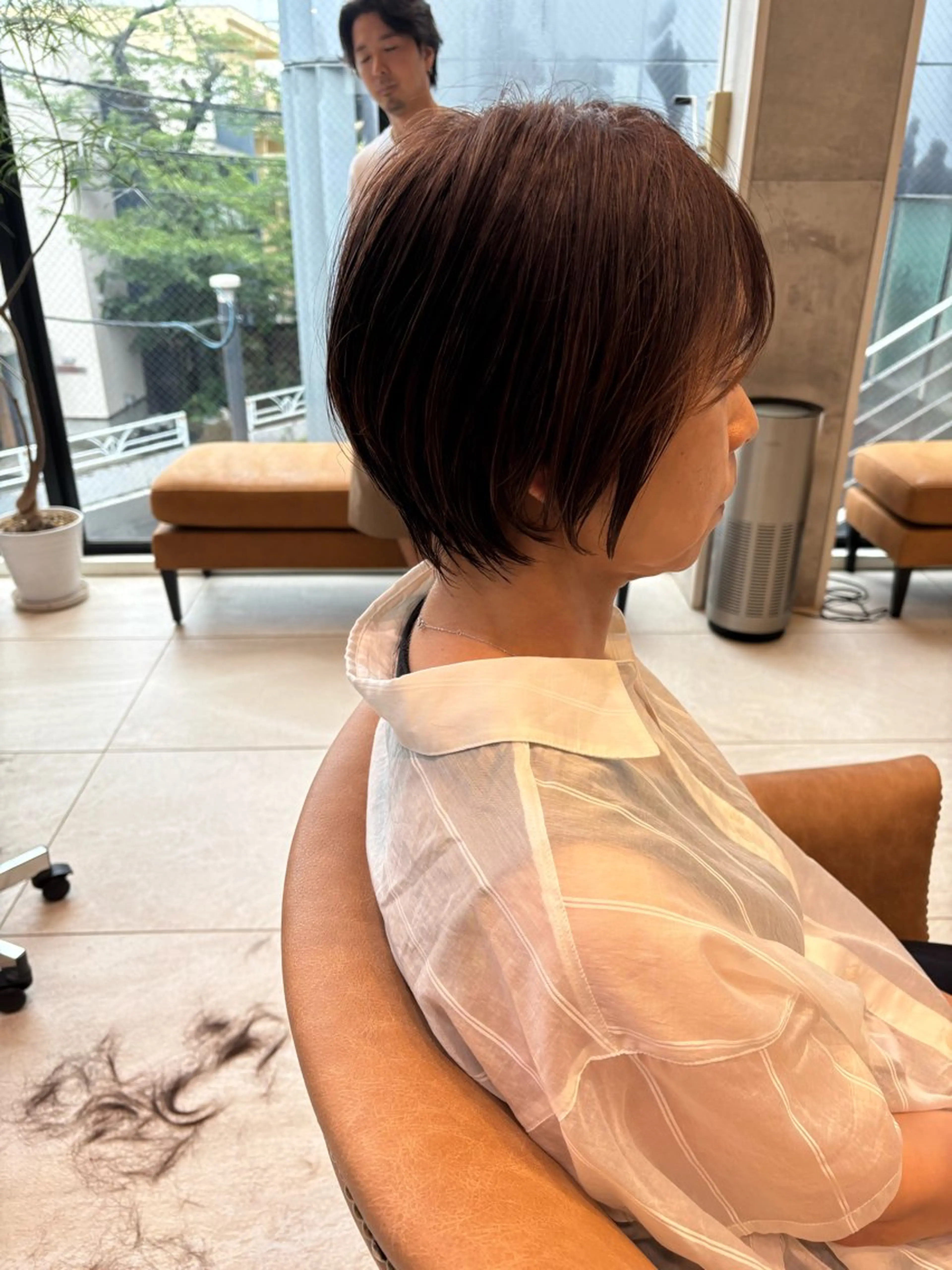 ショート カット トリートメント 無料カットモデル /小顔ショート/荒砂のヘアスタイル