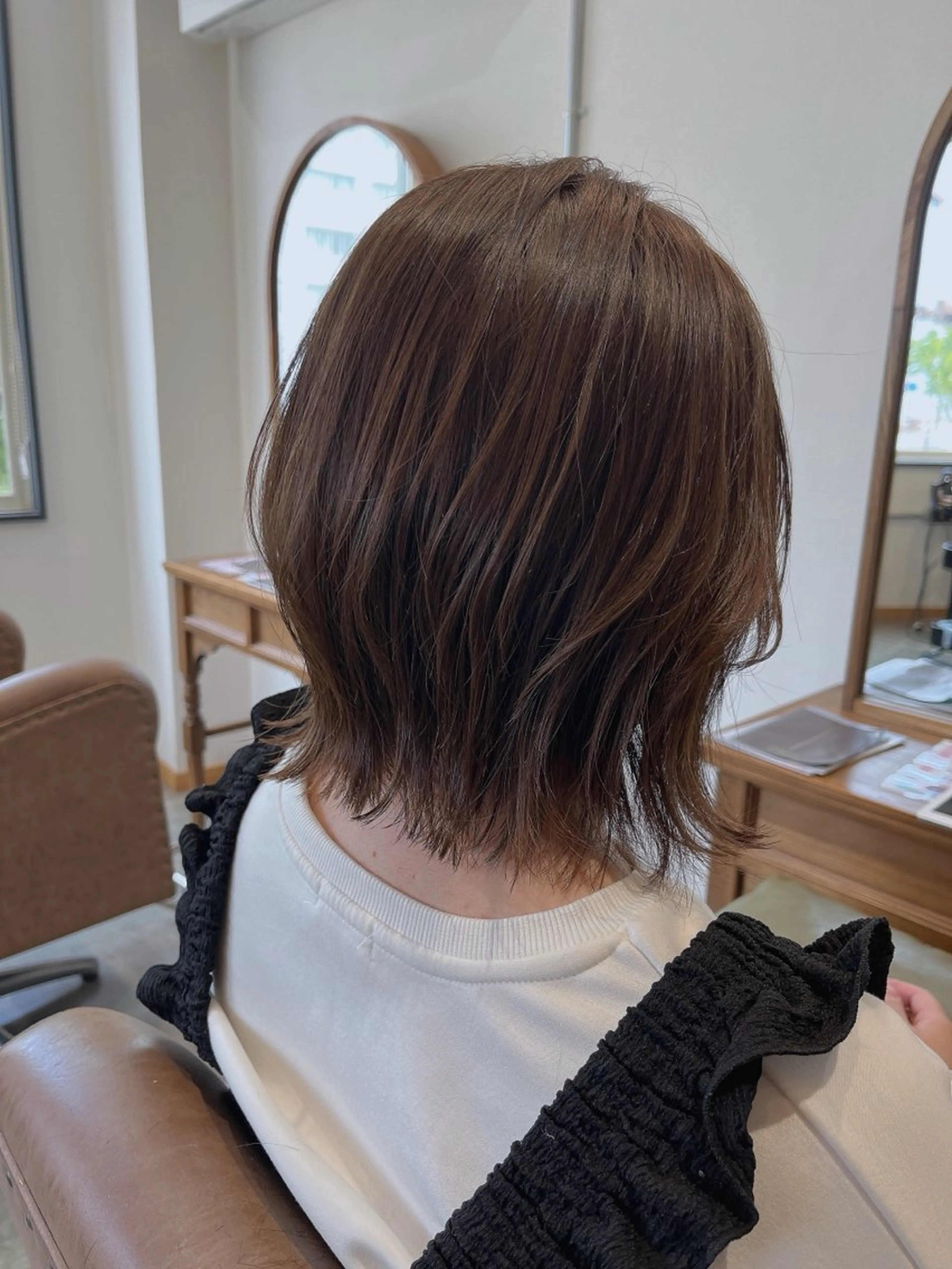 ショート カット ヘアカラー トリートメント 緒方 つばさのヘアスタイル