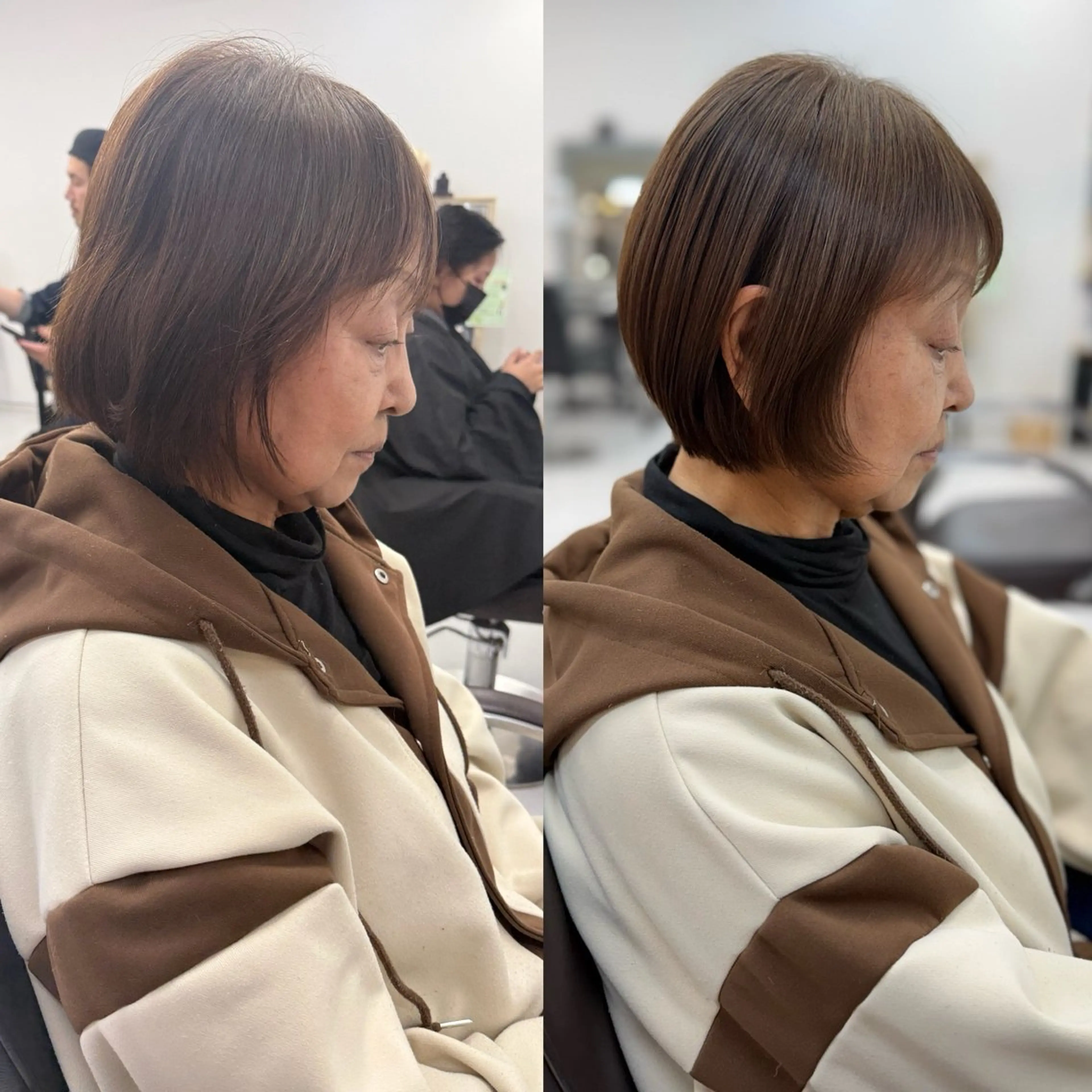 ショート 山崎結菜 🫧透明感カラーのヘアスタイル