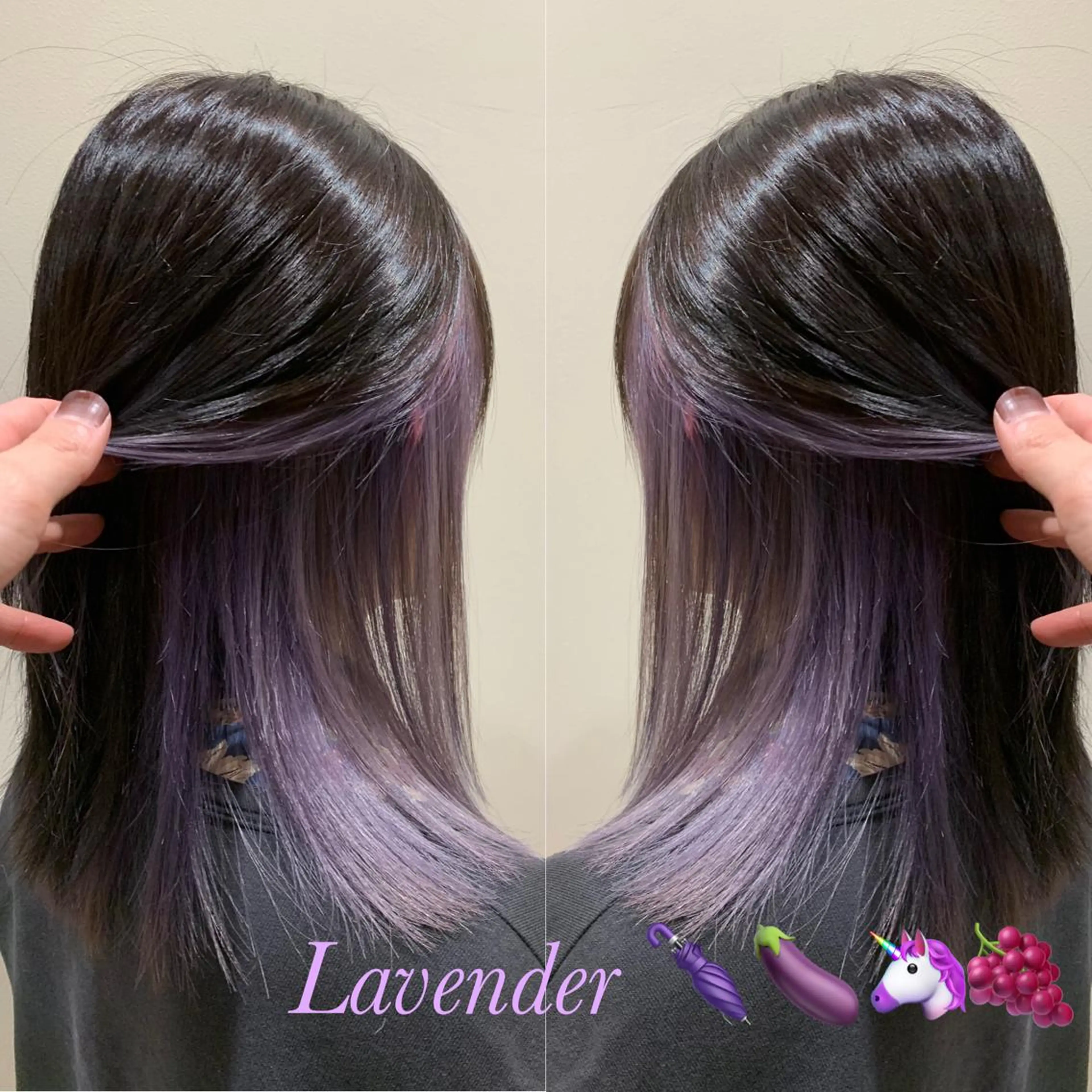 『さりげない可愛さで人気💜』推しカラーにも⭕️インナー イヤリングカラー＋TR 13200の写真