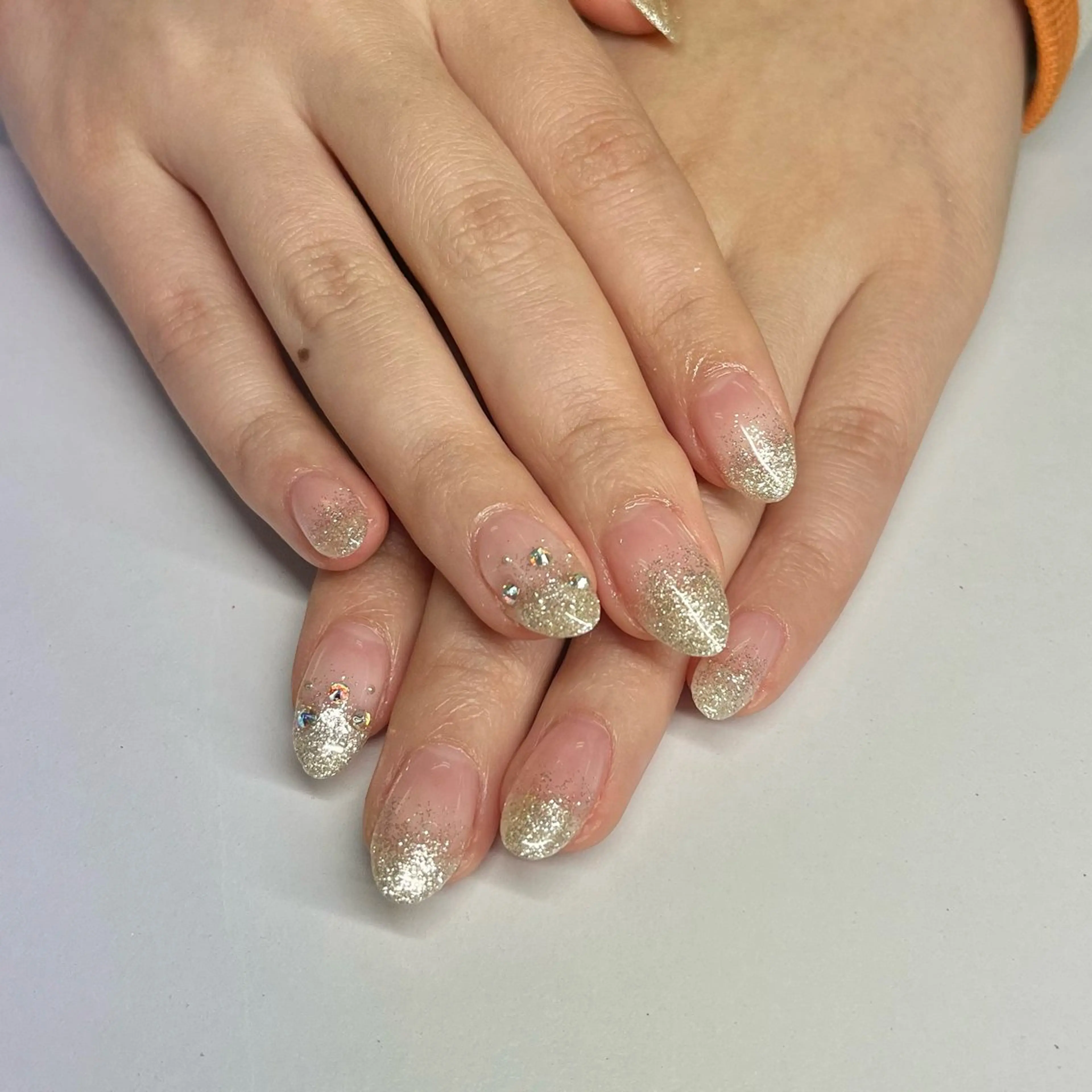 ネイル グラデーション ラメ(グリッター) ラメグラデーション ハンドネイル takahashi / Bianca中野のネイルデザイン