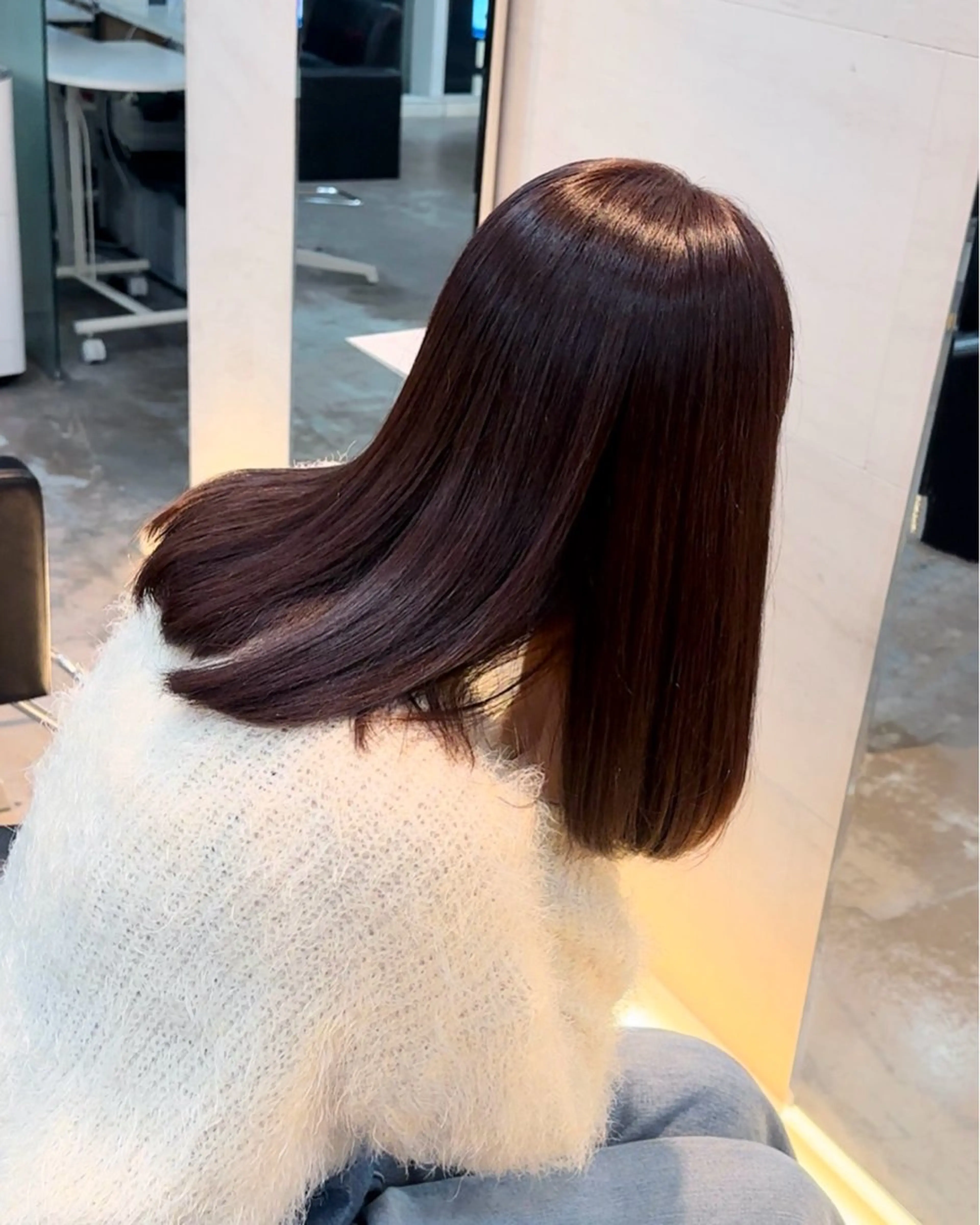 ミディアム カラー agee garden所属・くろき みらいのヘアスタイル