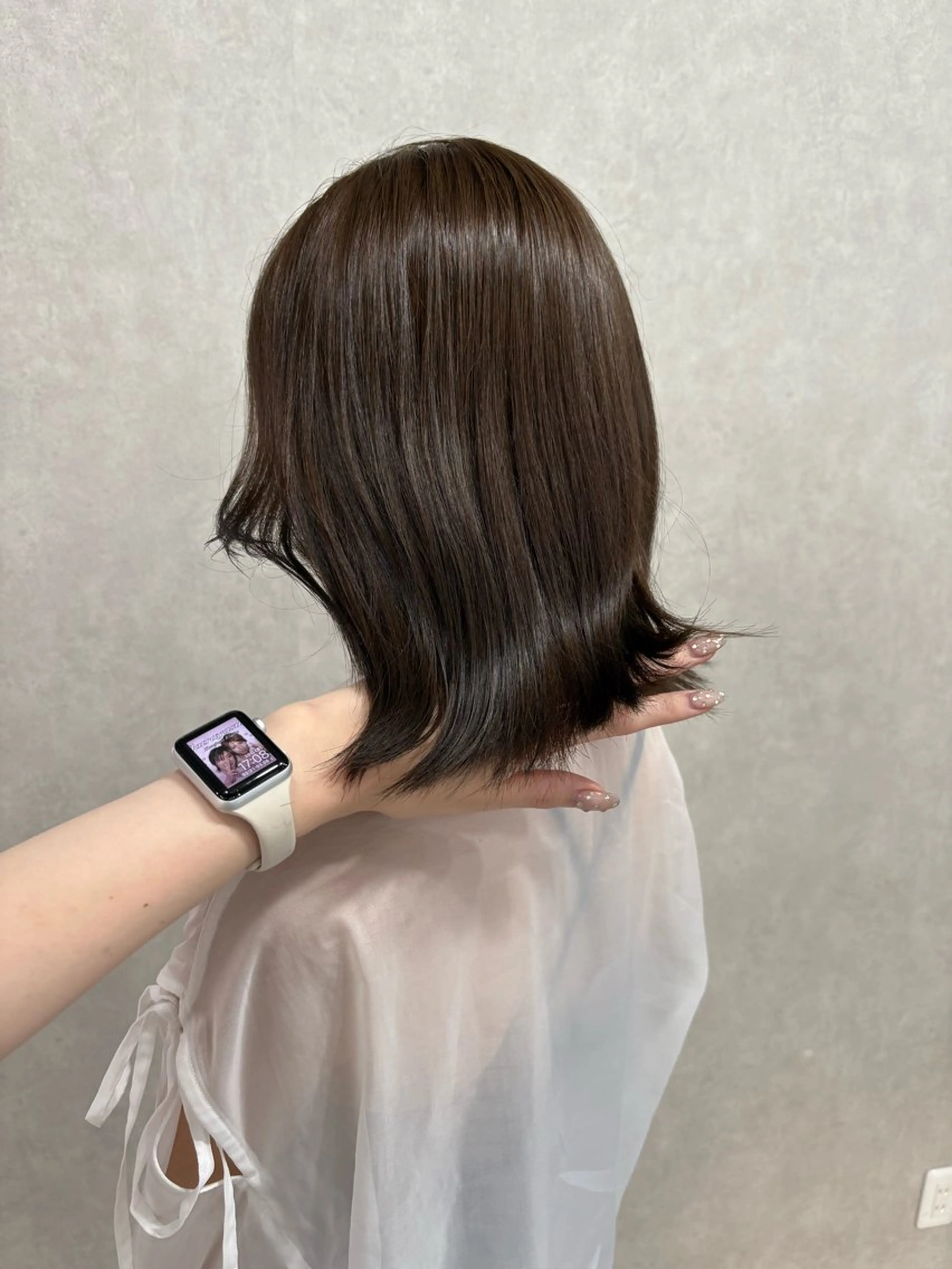 ミディアム カラー カット ヘアカラー 盛れる顔まわり✨🎀 モテカラー別所好葉のヘアスタイル