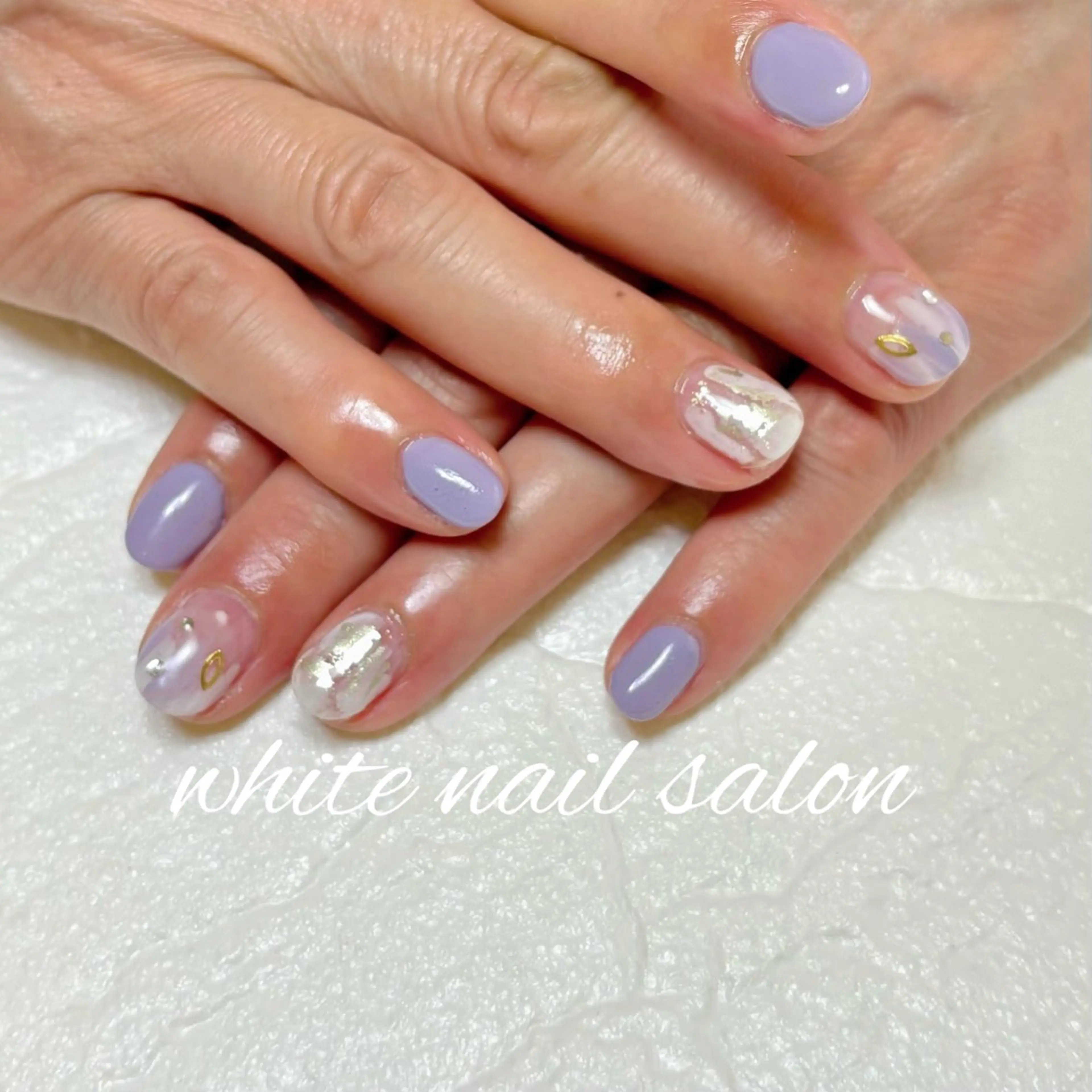 ネイル ホワイト ハンドネイル white nail salonのネイルデザイン