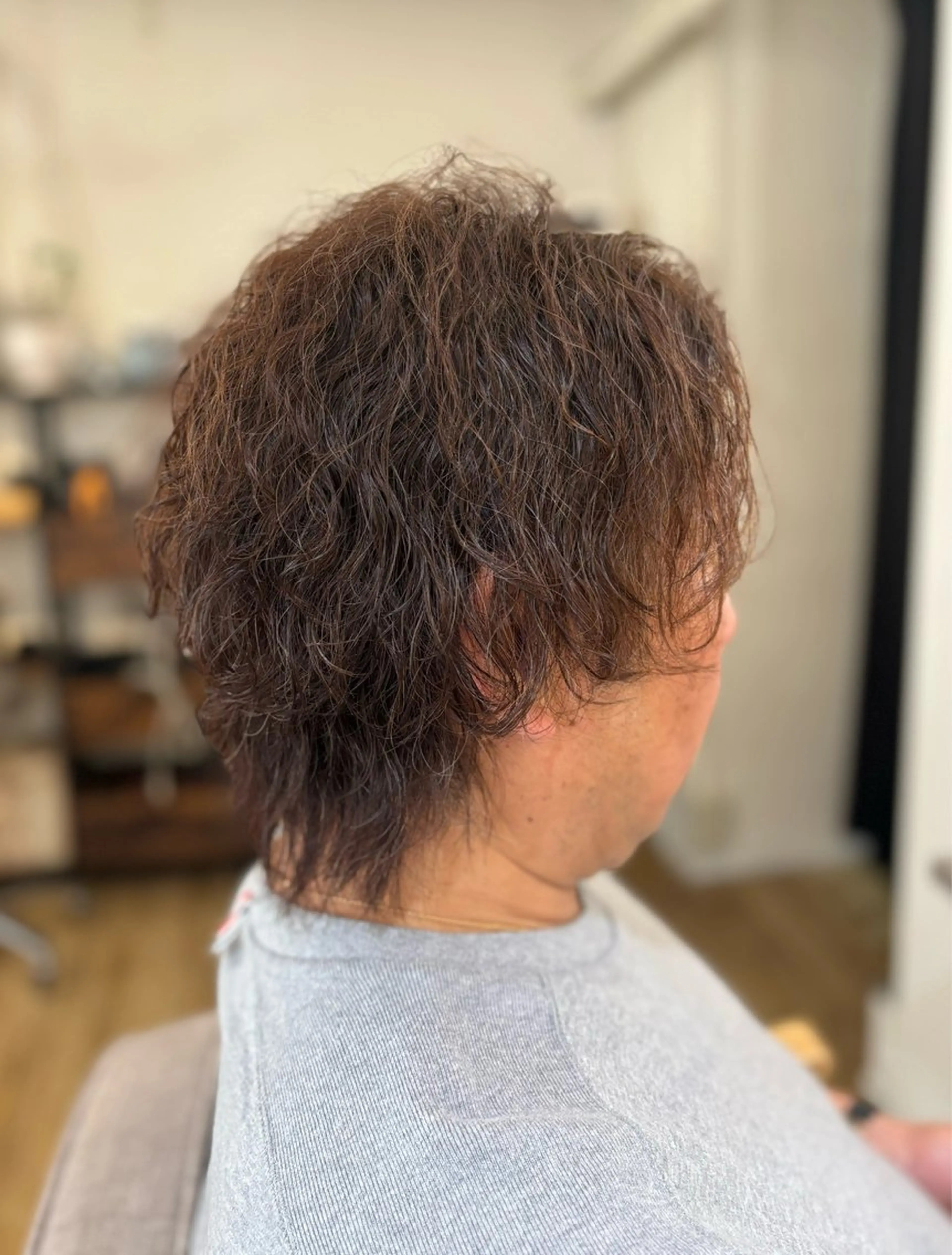 パーマ メンズ メンズパーマ 波巻きパーマ メンズスタイル HOSOKAWAのヘアスタイル