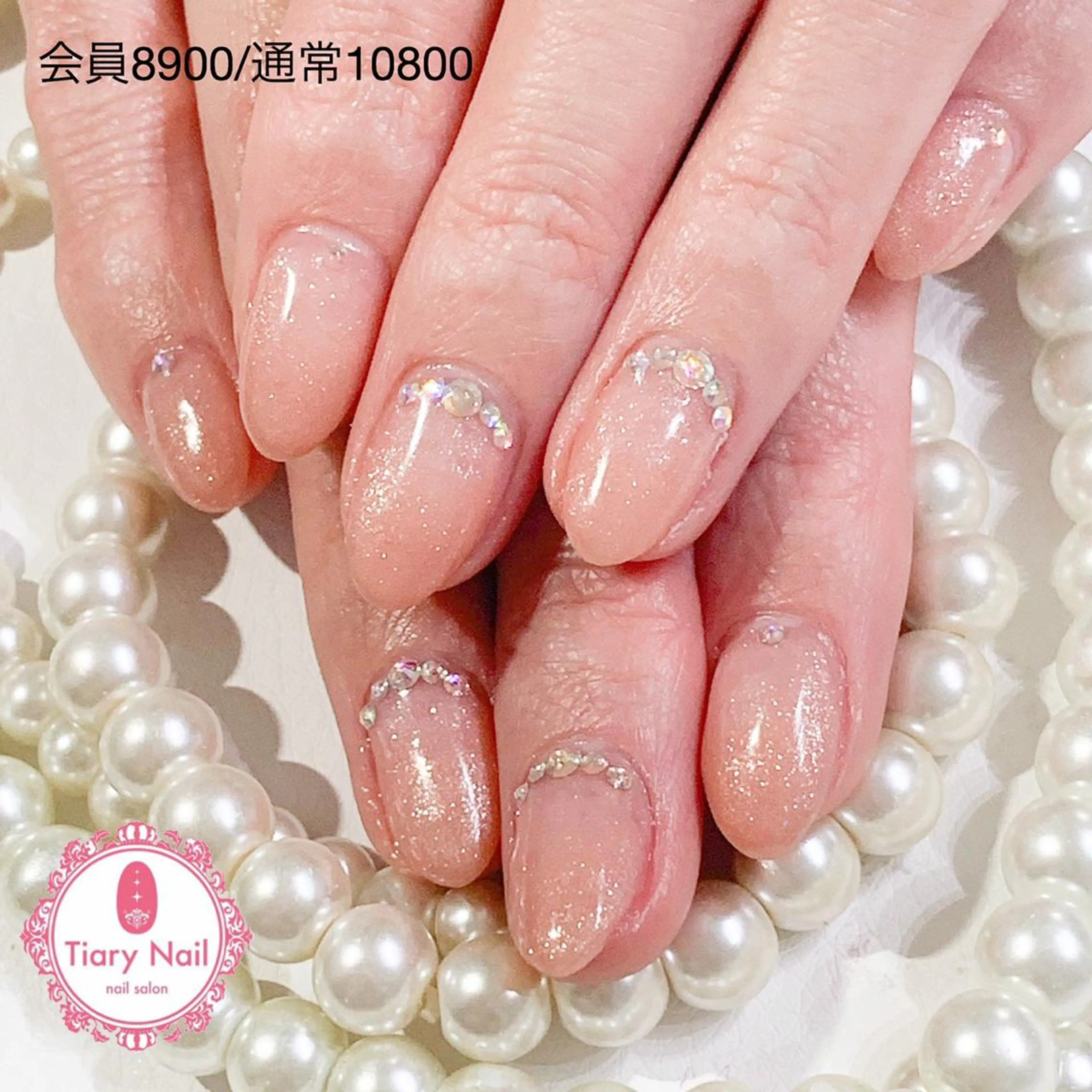 ネイル 桜ネイル 長さ出し オフィスネイル スカルプネイル シンプルネイル 💗🪽Tiary Nail🪽💗のネイルデザイン