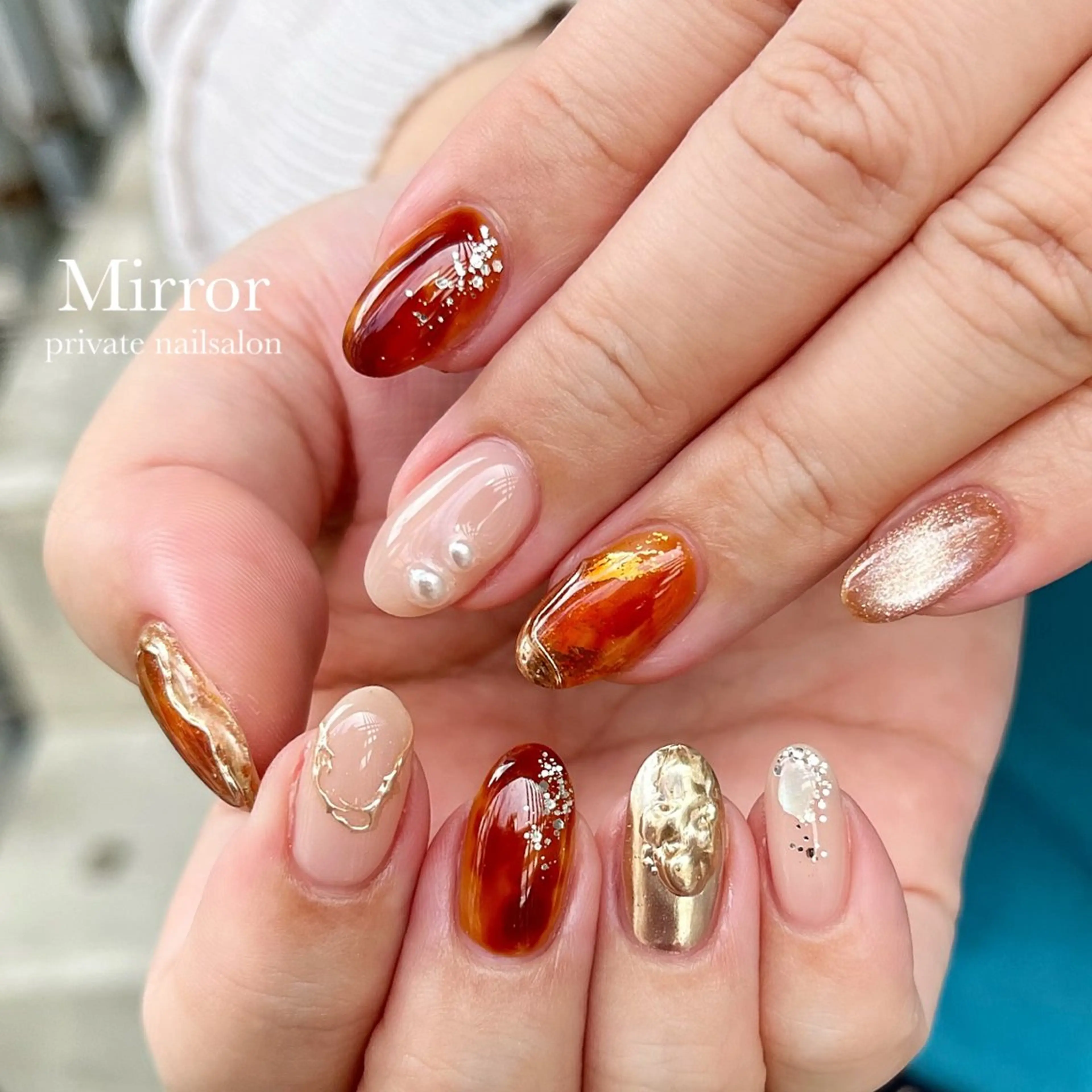ネイル ハンドネイル nailsalon Mirrorのネイルデザイン