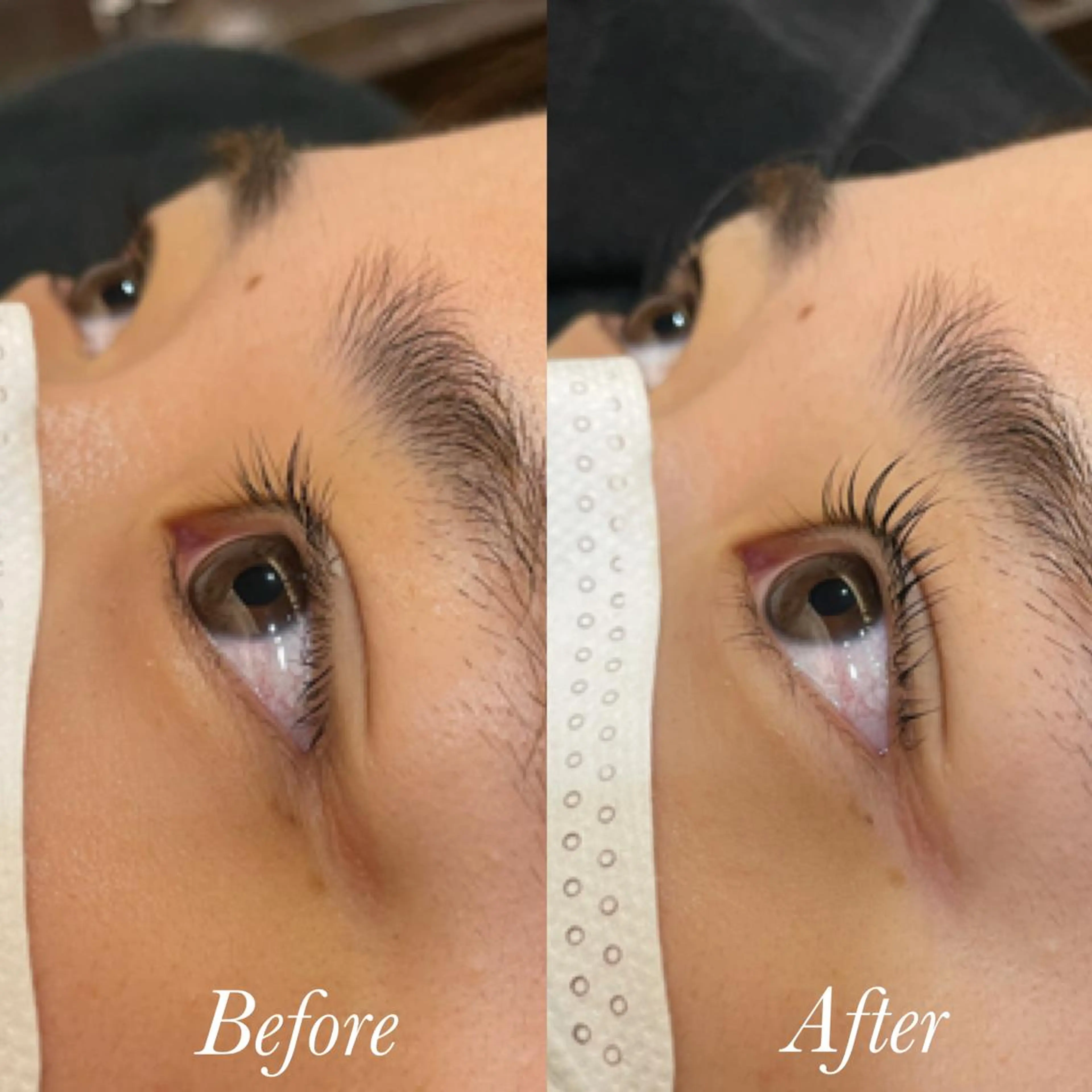 マツエク・マツパ パリジェンヌラッシュリフト まつげパーマ aya/小顔レイヤー /柔らかカラーのヘアスタイル