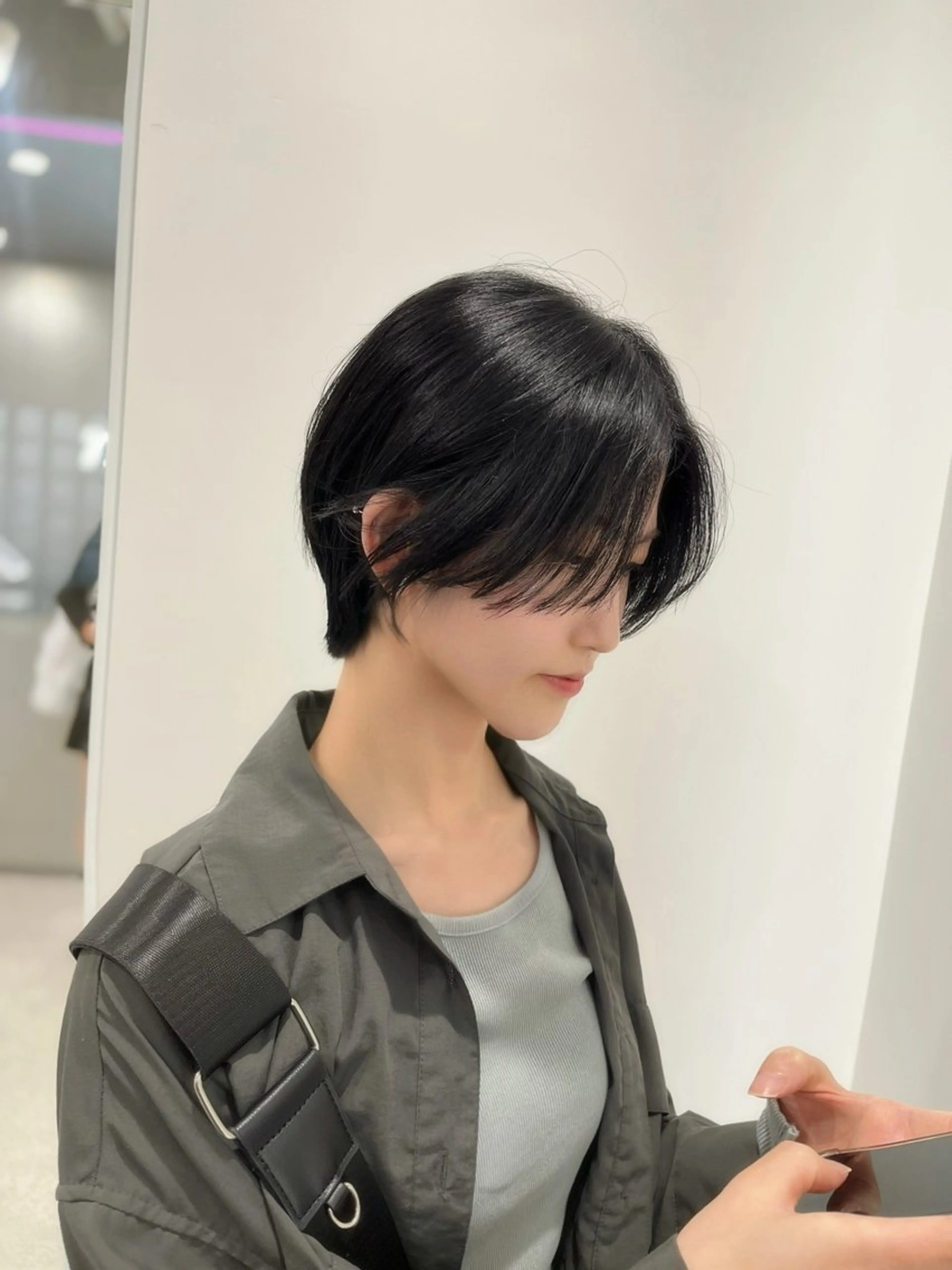 ショート モテヘア/グレージュ /ボブ/前原汐🎐のヘアスタイル