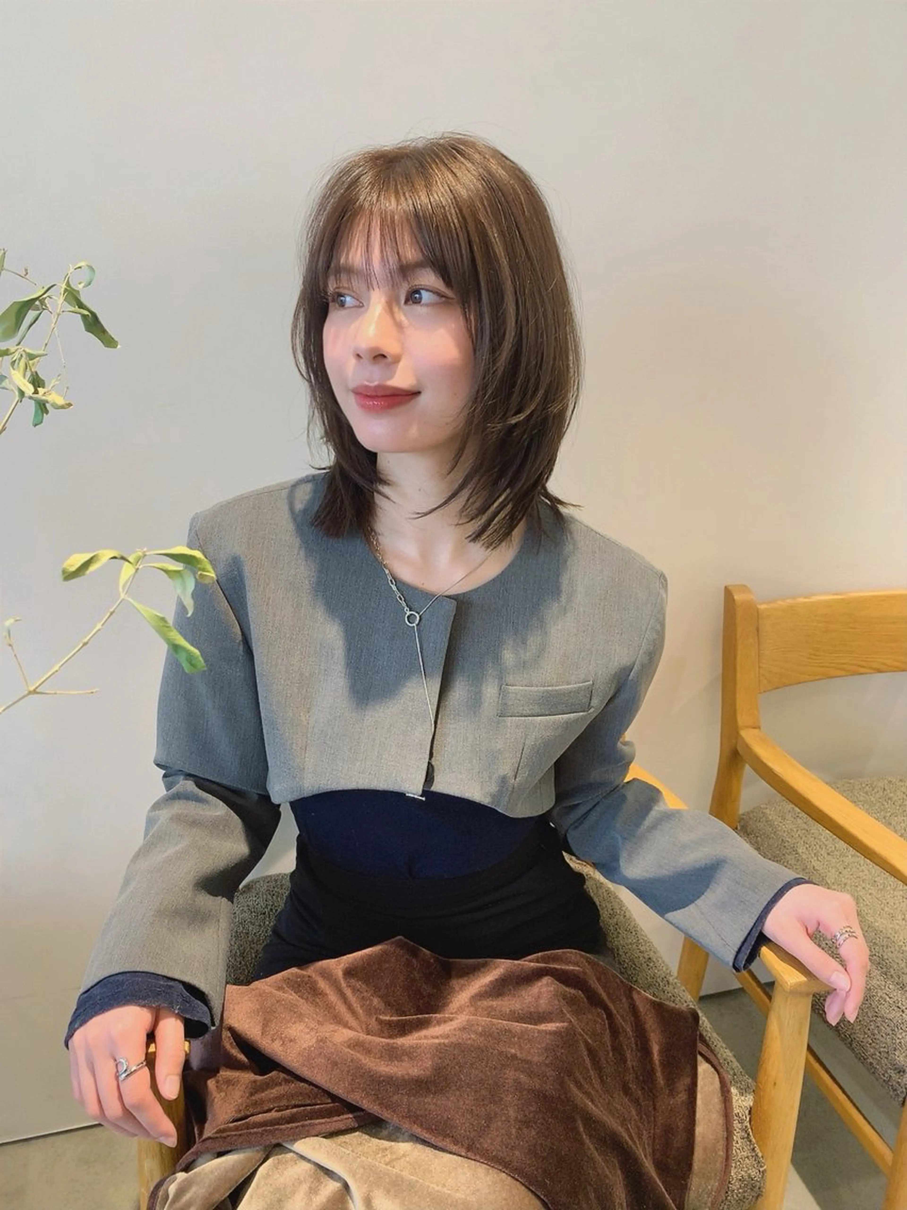 ミディアム カラー カット ヘアカラー トリートメント ボブ/大人ヘア k-two濱田のヘアスタイル