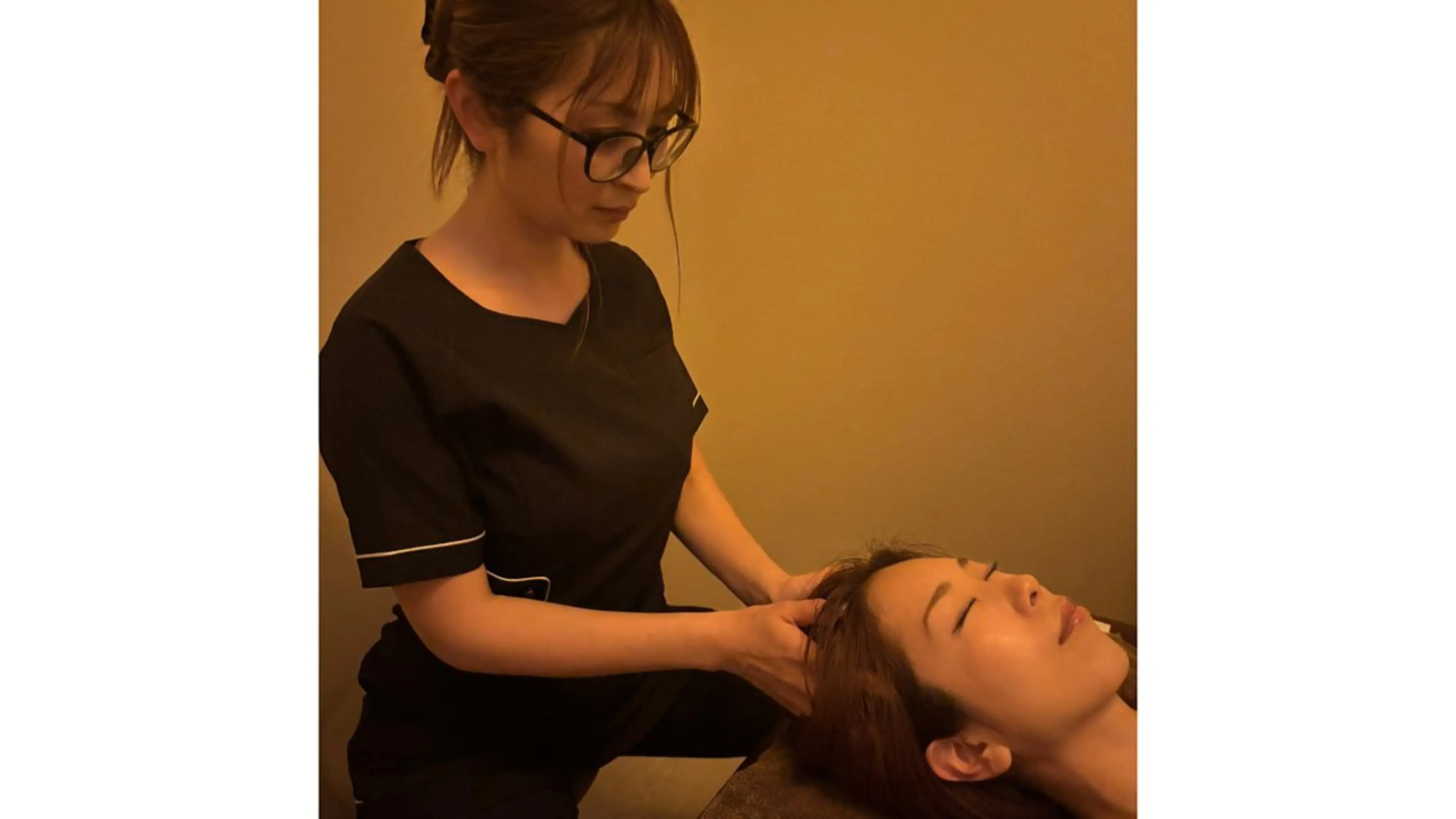 【ロングコース】脳疲労改善/快眠とたるみ改善を同時に叶えるドライヘッドスパ ✖️足のむくみも取れるフットスパ　80分の写真