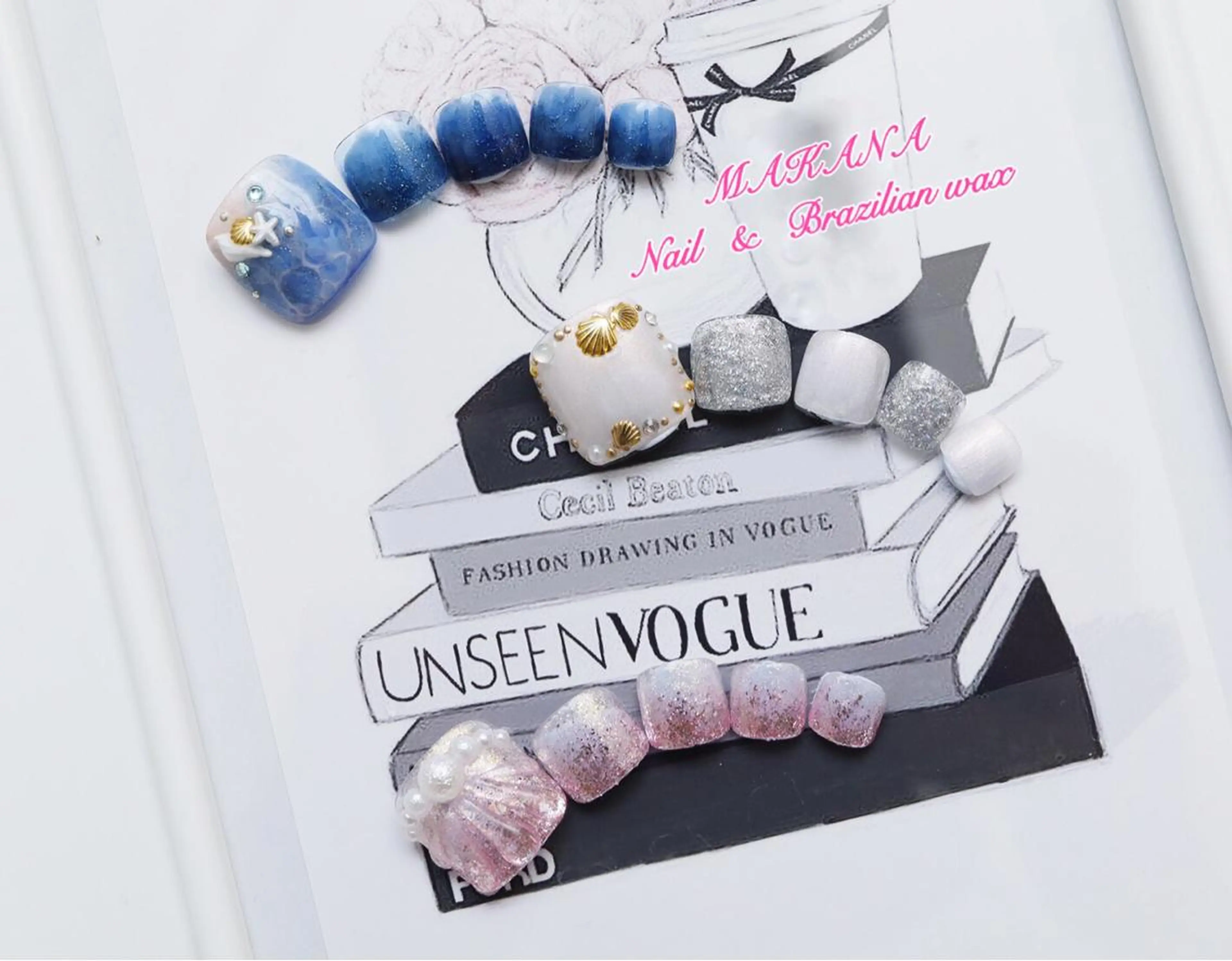 ネイル フットネイル ハンドネイル フットネイル MAKANA所属・鈴木 ユニのネイルデザイン