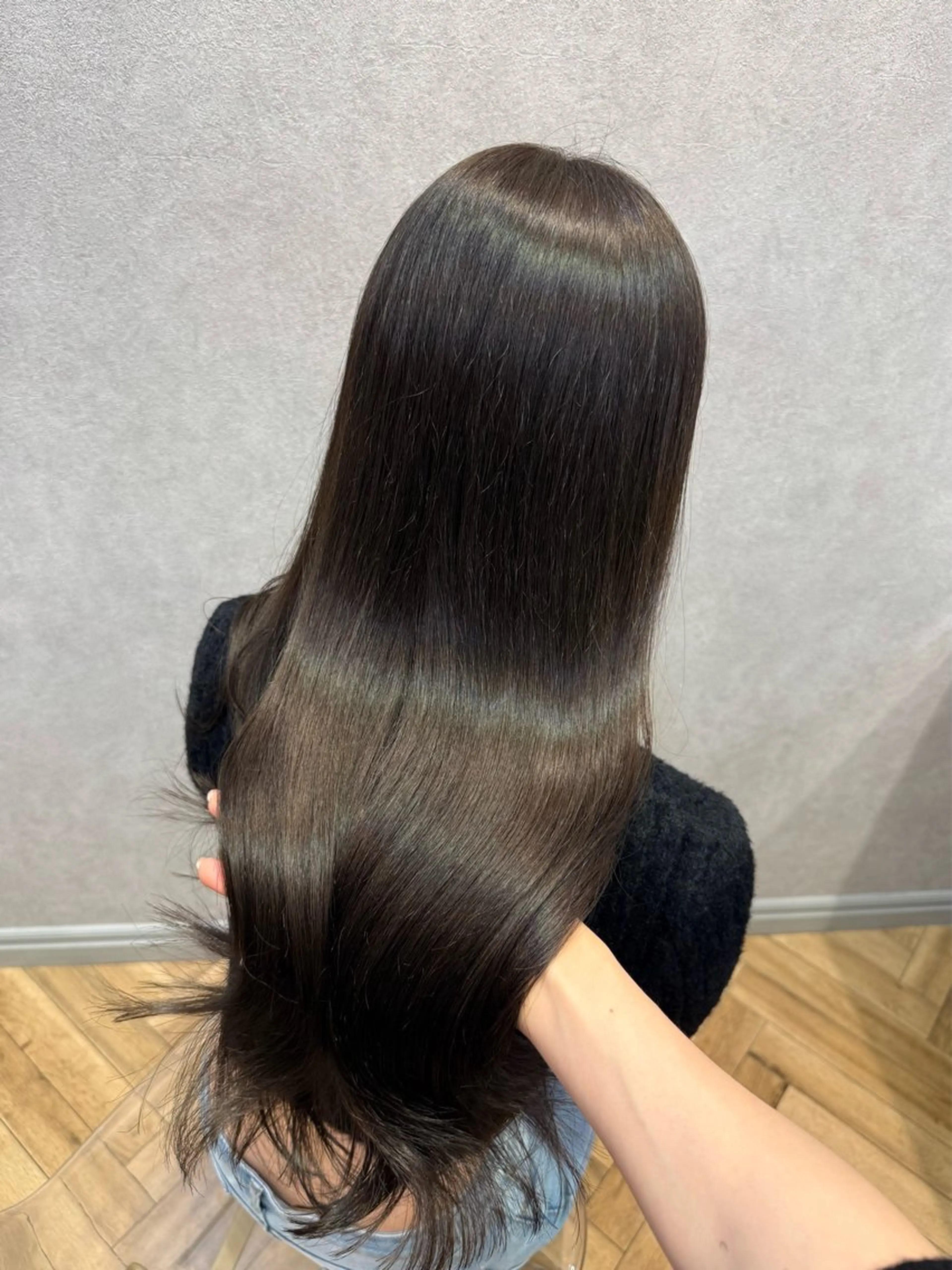 ロング 韓国風ヘア 韓国ヘア/艶髪/ 透明感カラー/つぐみのヘアスタイル