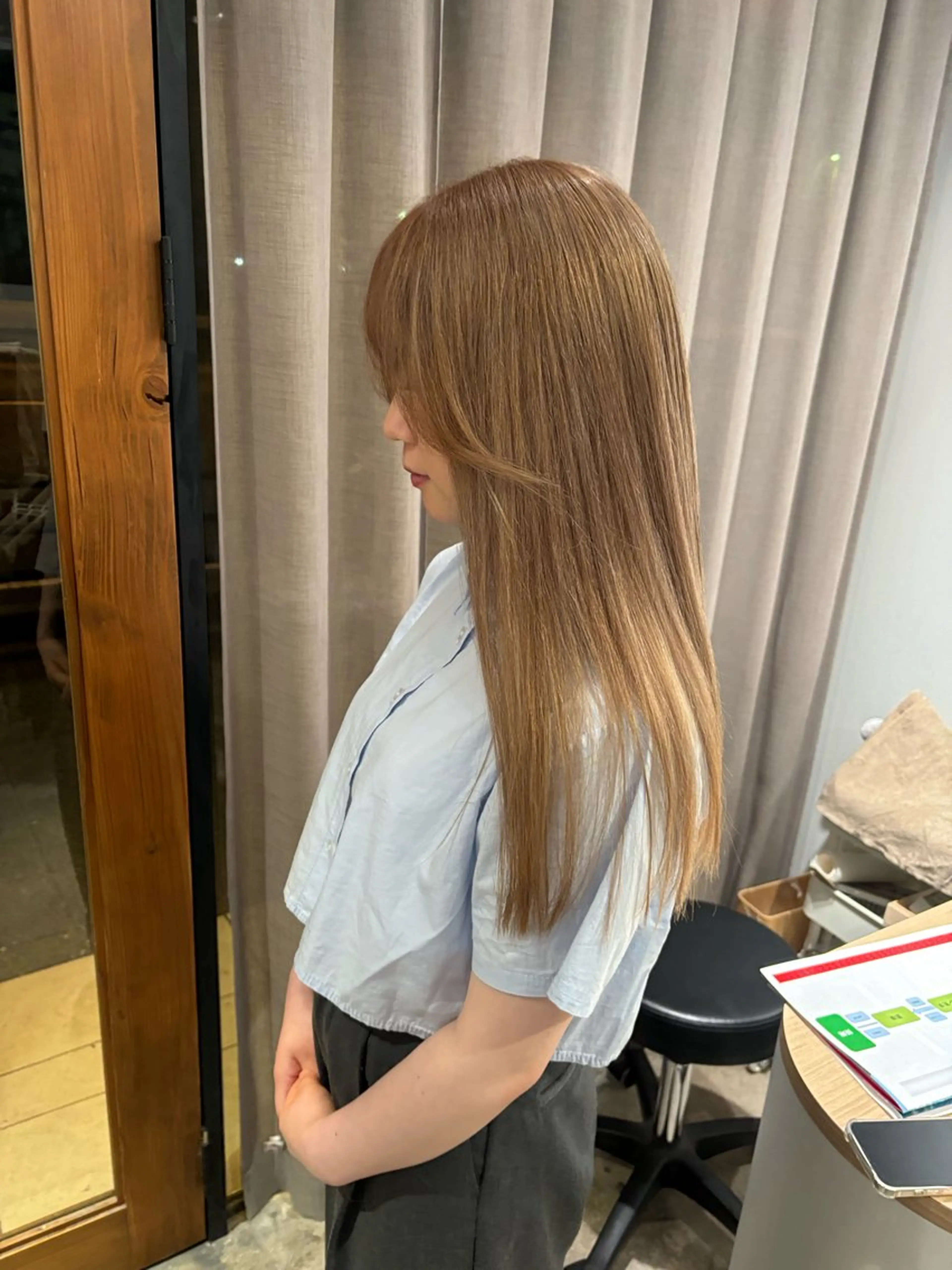 ロング 顔周りカット 🐼 こゆきのヘアスタイル