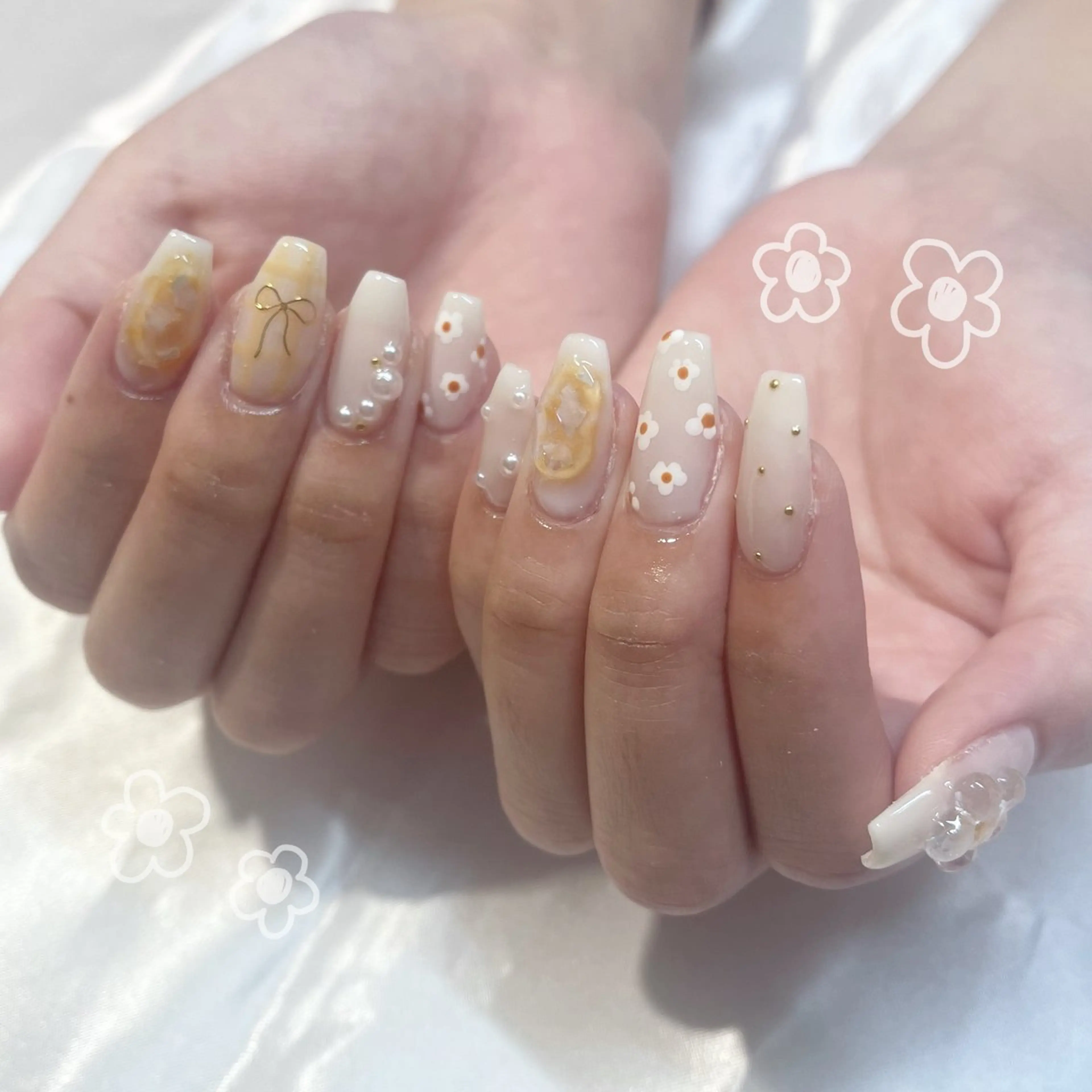 ネイル ハンドネイル 川村 優奈𝜗𝜚のネイルデザイン