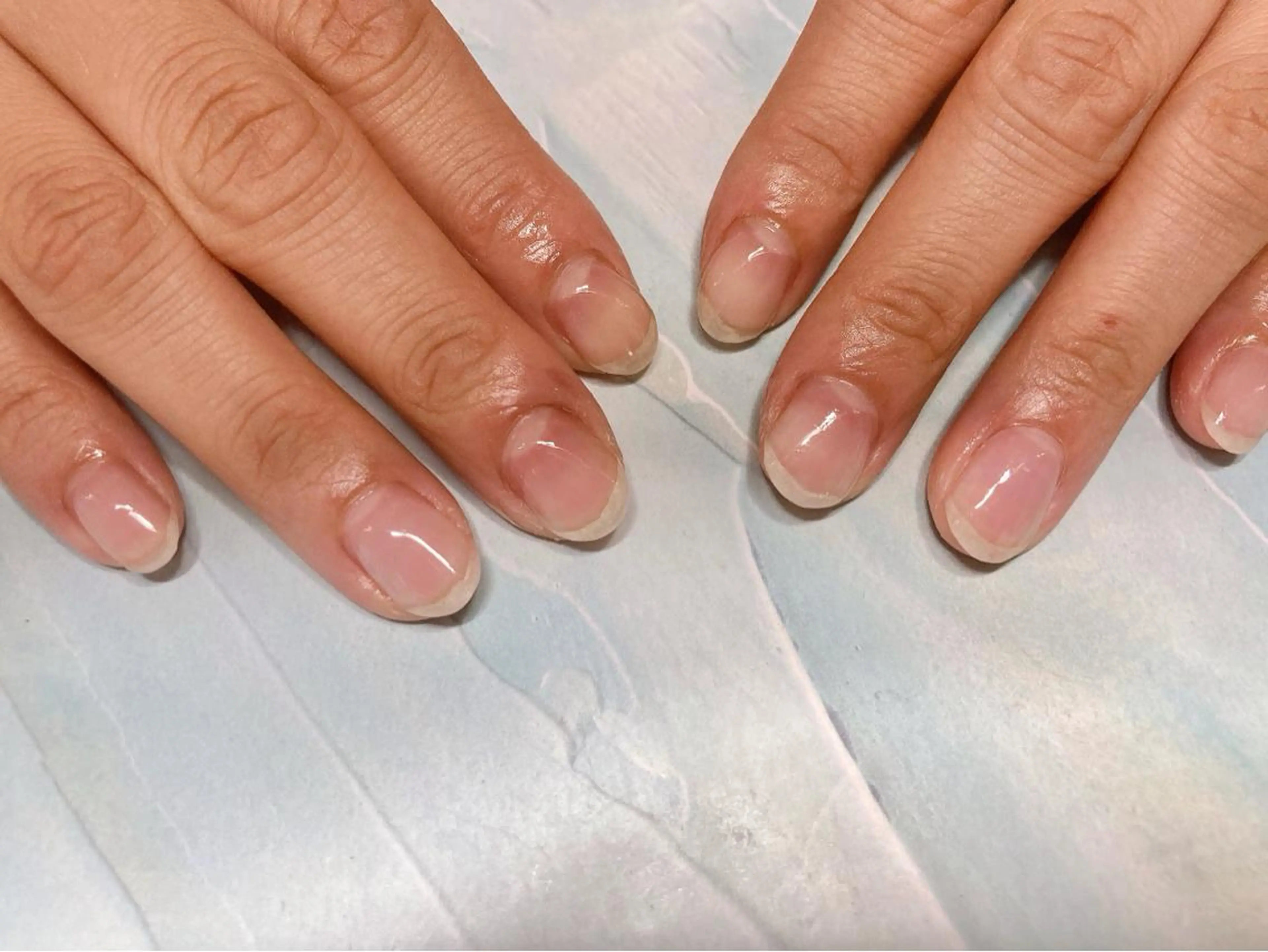 ネイル クリアネイル ハンドネイル Mogu nail 二子玉川のネイルデザイン