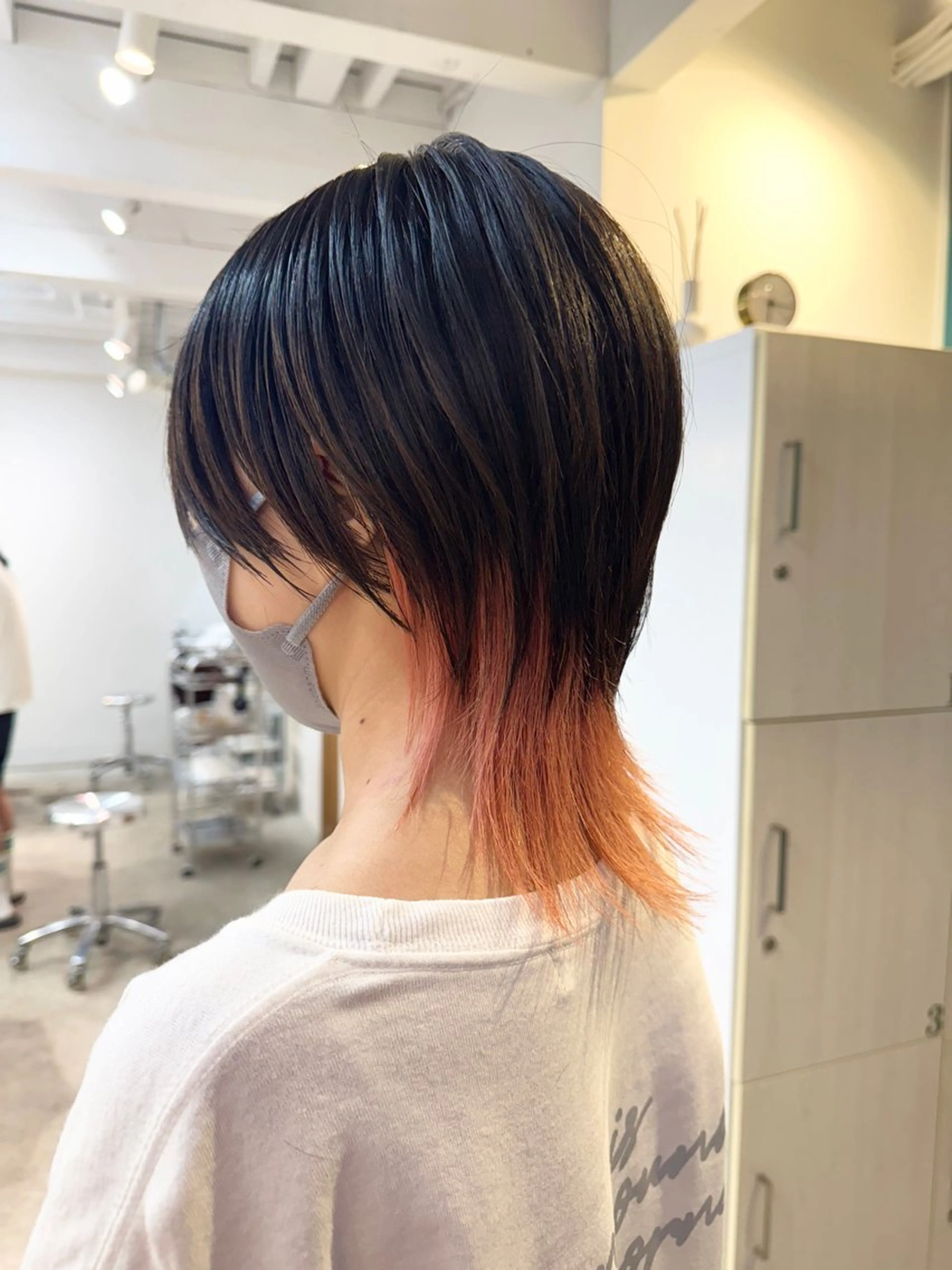 ミディアム カラー カット ヘアカラー トリートメント 透明感カラー/ハイト ーン/メイク/umiのヘアスタイル