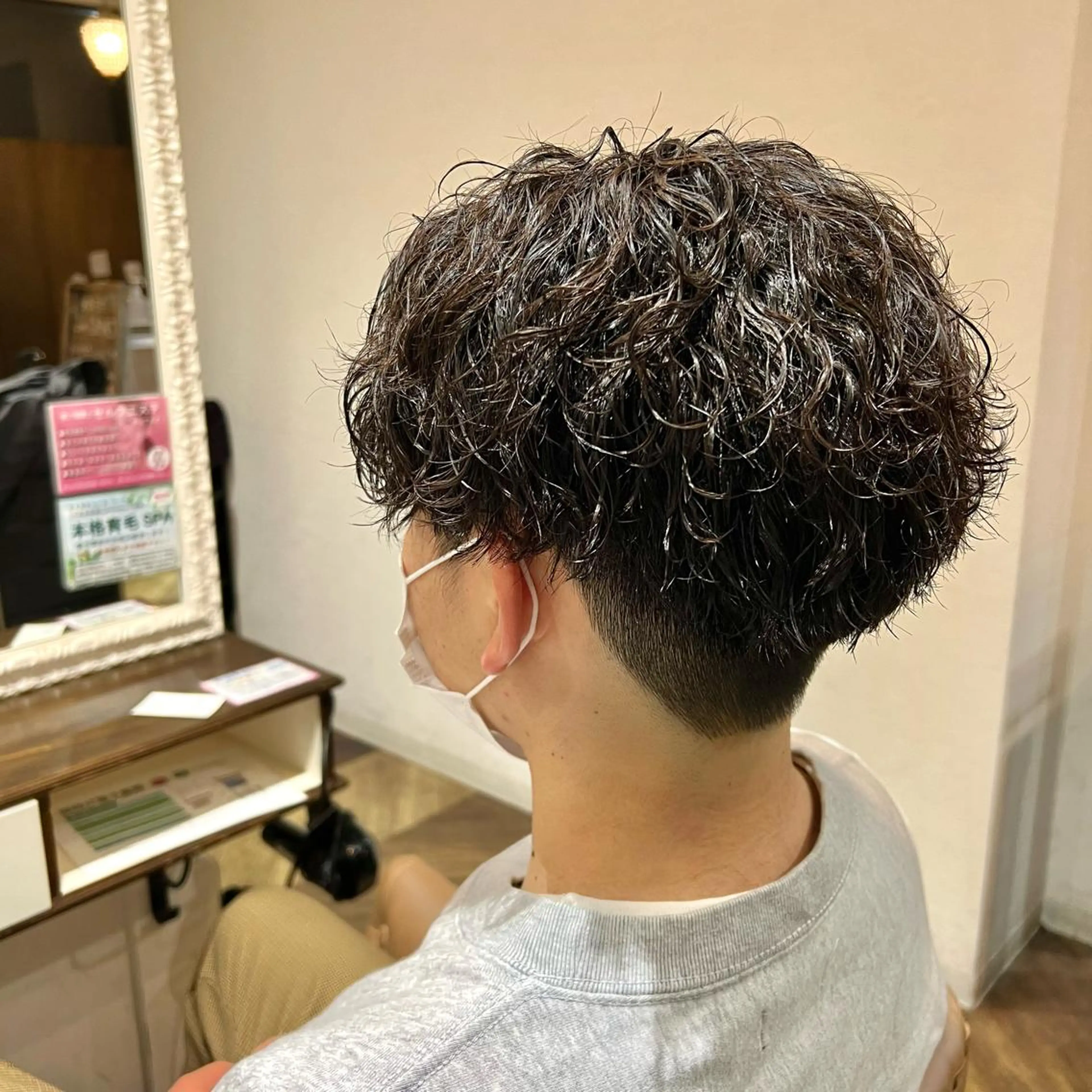 ショート メンズ メンズパーマ DAHLI plum（ダリ　プリュム）所属・中村 玲美のヘアスタイル