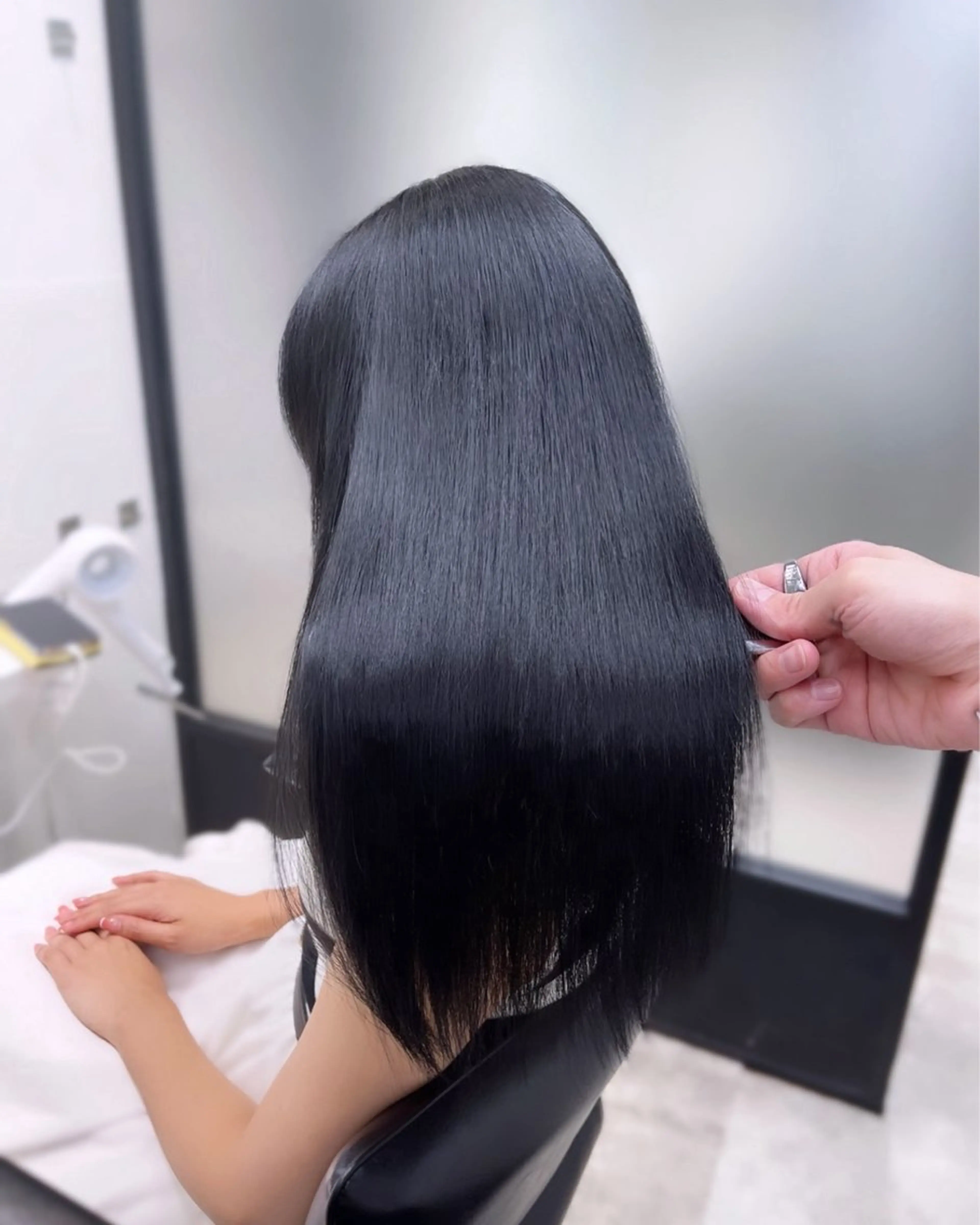 ロング 髪質改善 トリートメント カット トリートメント 韓国レイヤーカット 髪質改善▫️水野有真のヘアスタイル