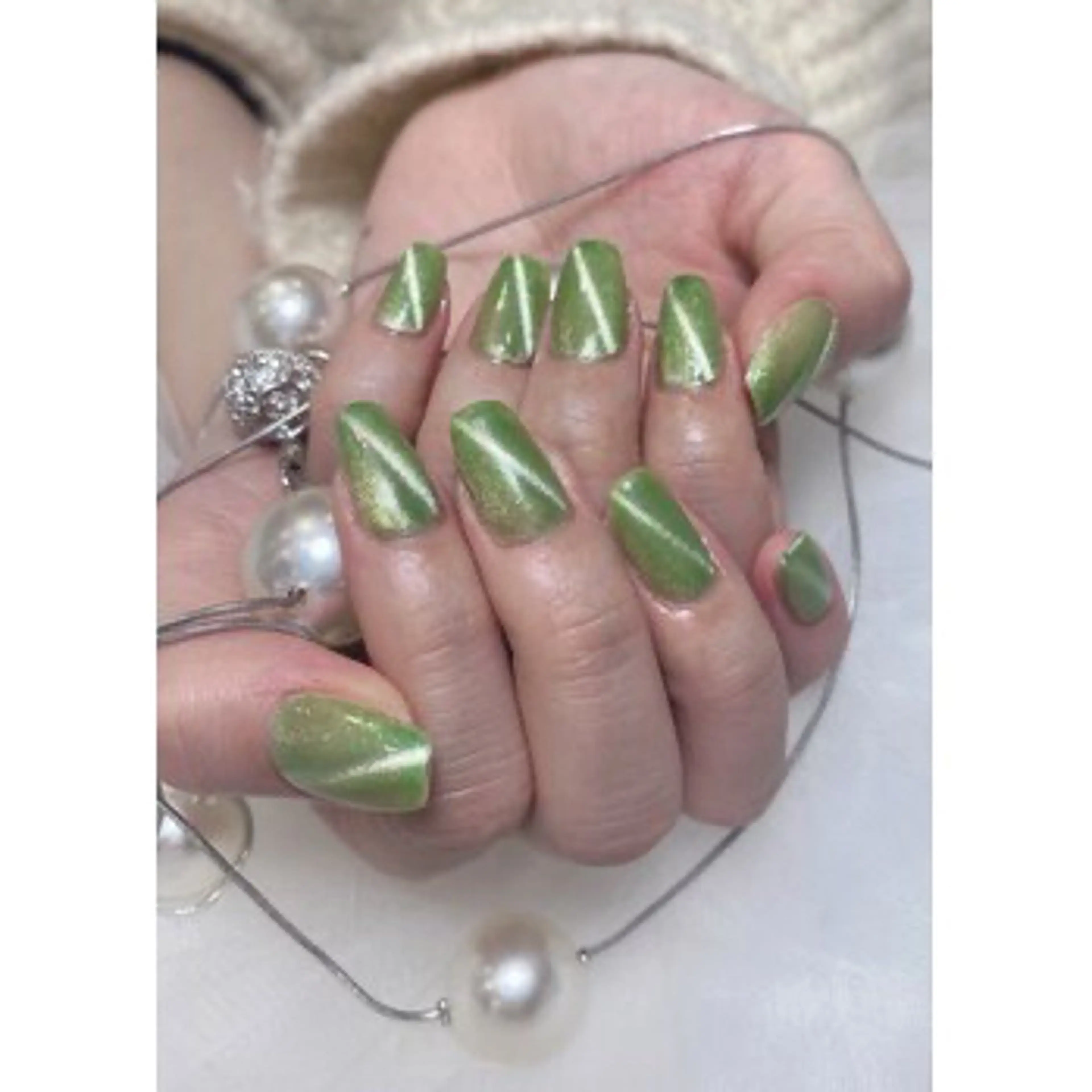 🌸マクネットワンカラー／フラッシュネイル🌸の写真