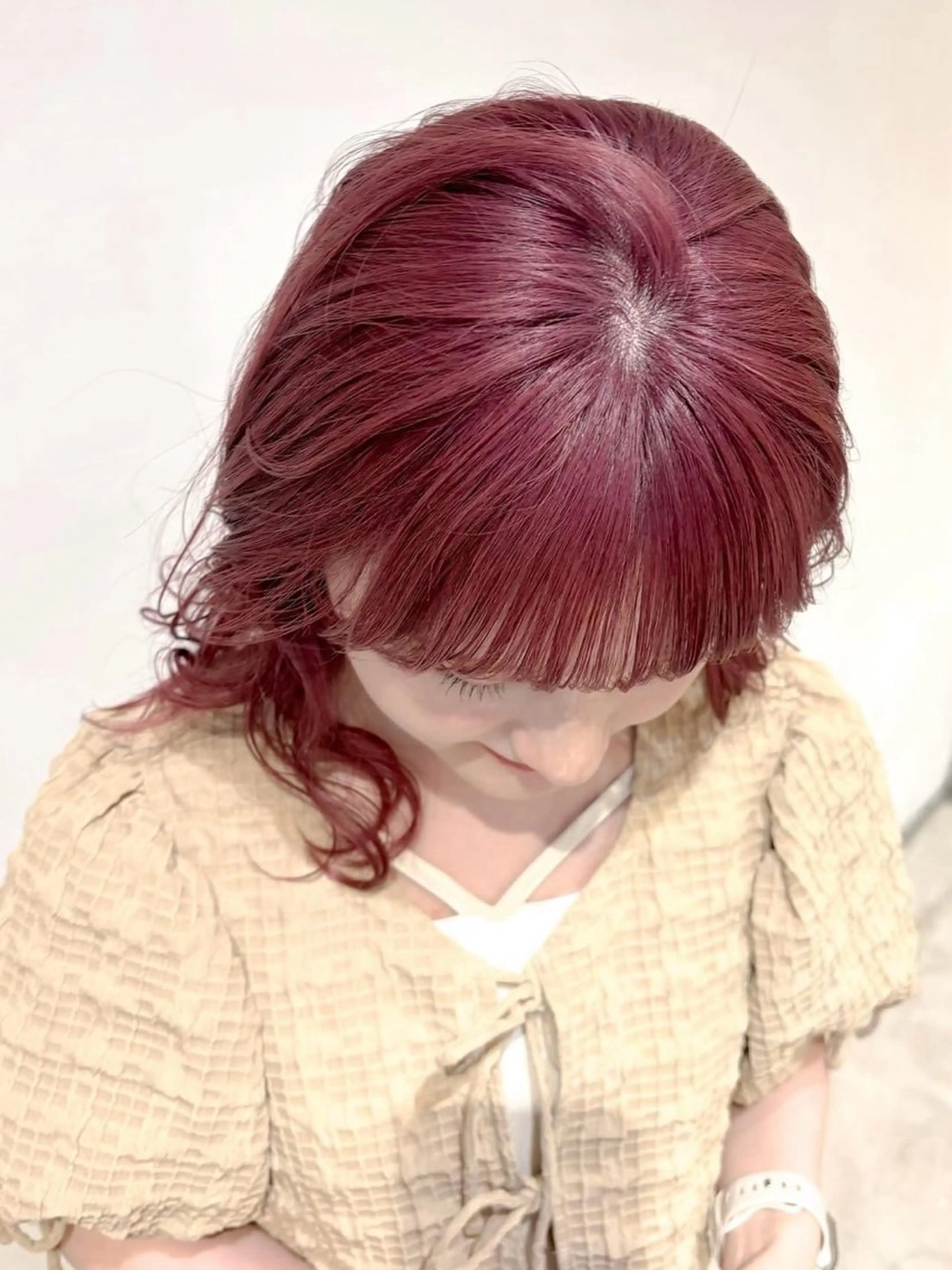 ミディアム カラー あ あのヘアスタイル