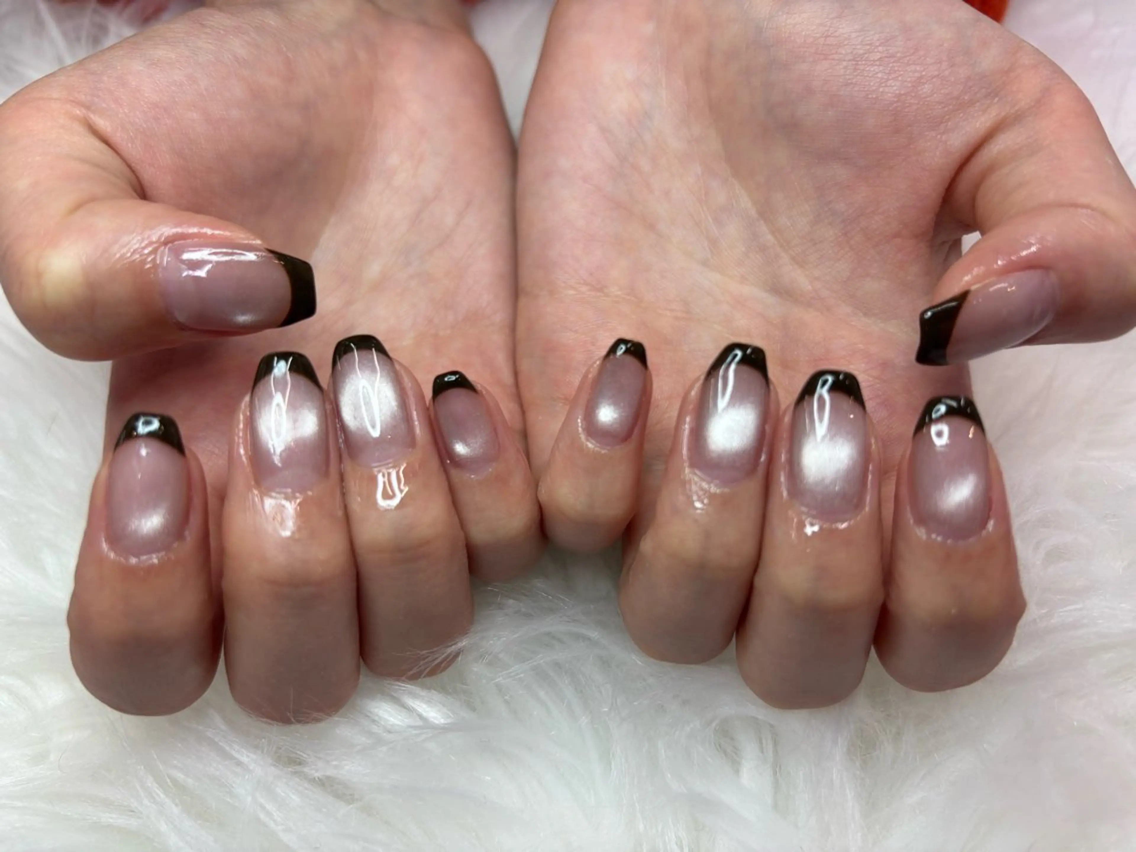 ネイル フレンチネイル マグネットネイル オフィスネイル シンプルネイル 春ネイル ハンドネイル M Hのその他イメージ