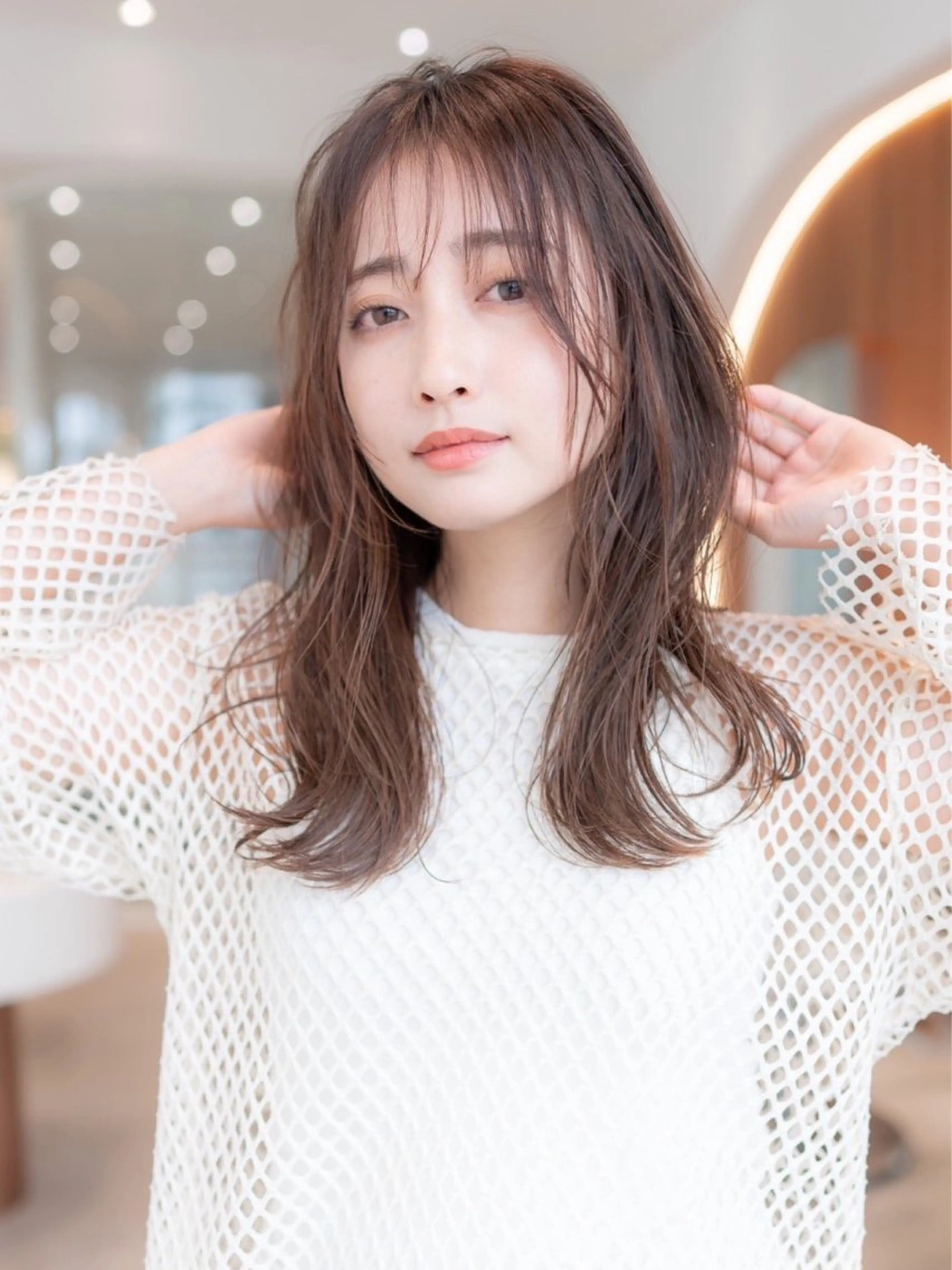 セミロング カラー カット ヘアカラー トリートメント 🉐レイヤー/塩見 弘樹🉐渋谷のヘアスタイル