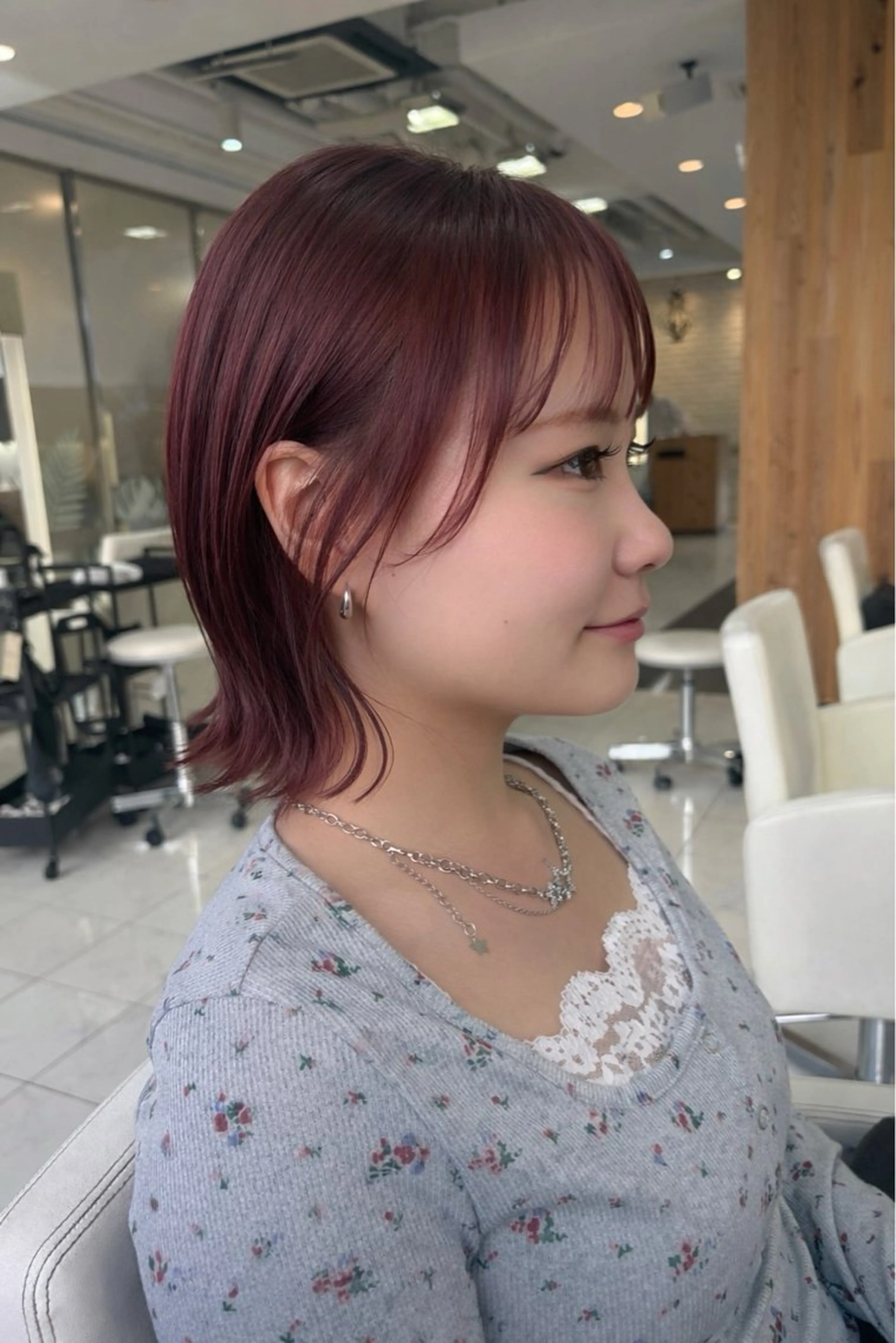 ショート カット ヘアカラー くびれヘア/レイヤー カット/ユウカのヘアスタイル