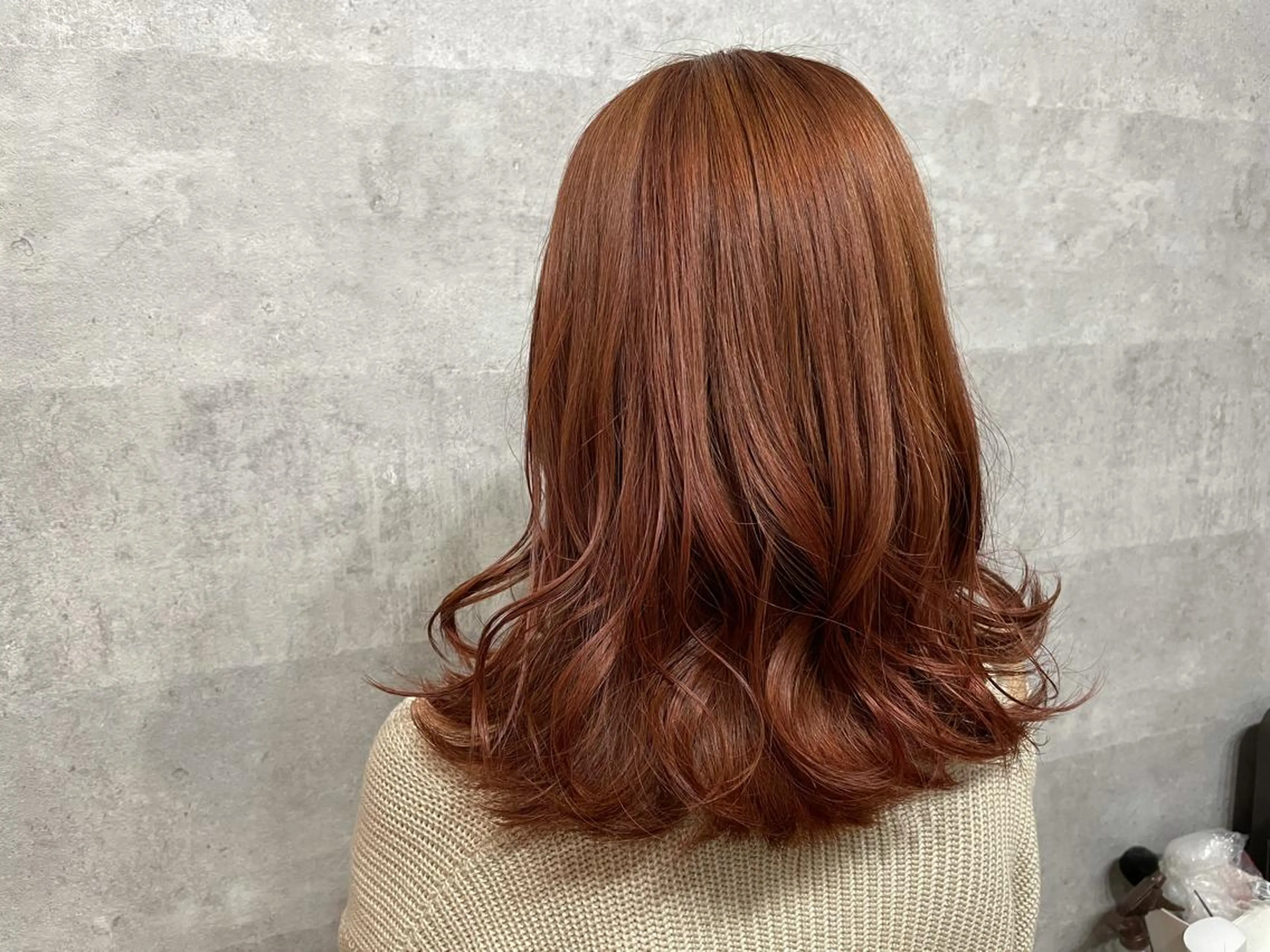 セミロング ピンクブラウン SALOWIN心斎橋Suite店所属・洗っても取れない 髪質改善|OJIROのヘアスタイル