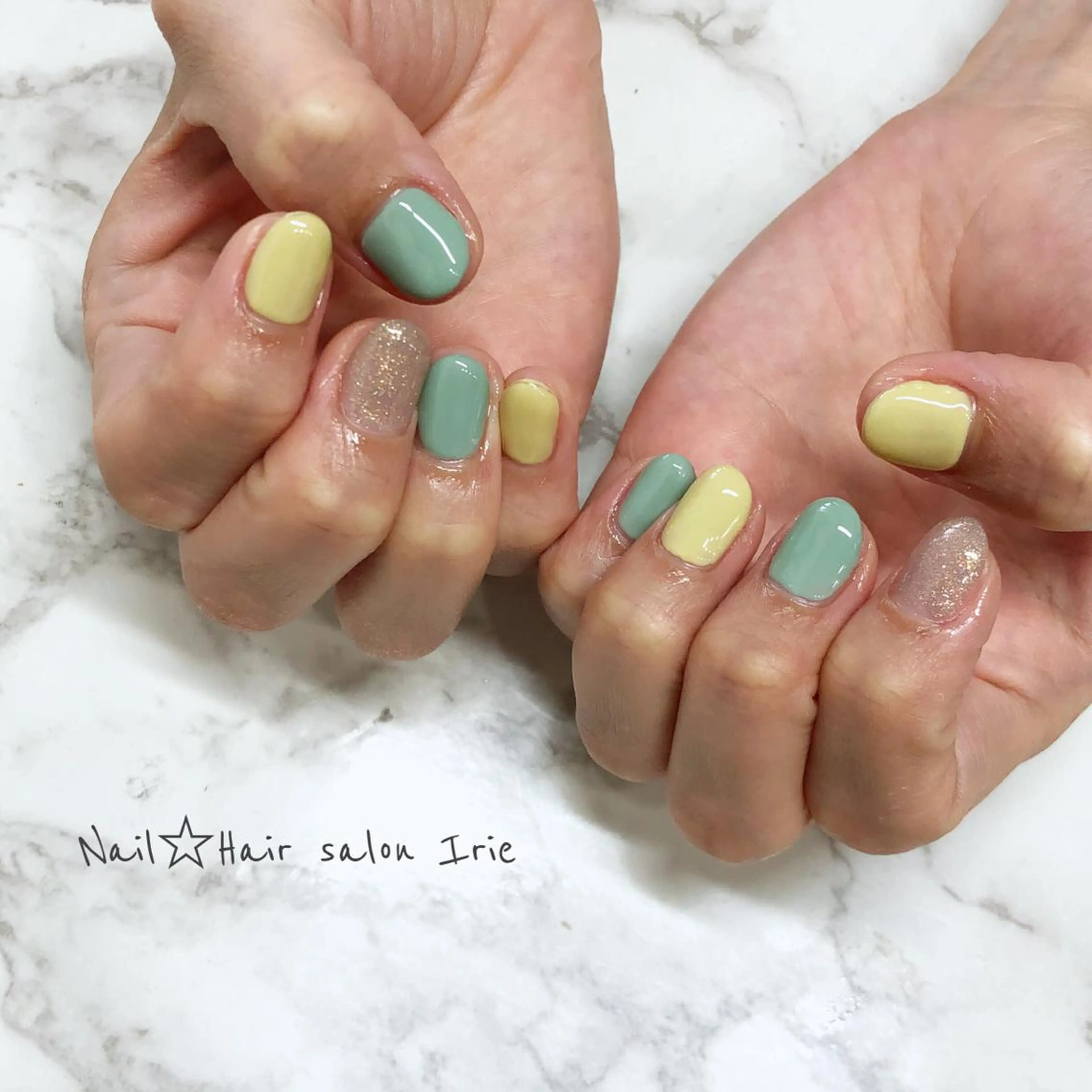 ネイル ハンドネイル ハンドケア Hair salon Irie所属・與儀 知佳のネイルデザイン