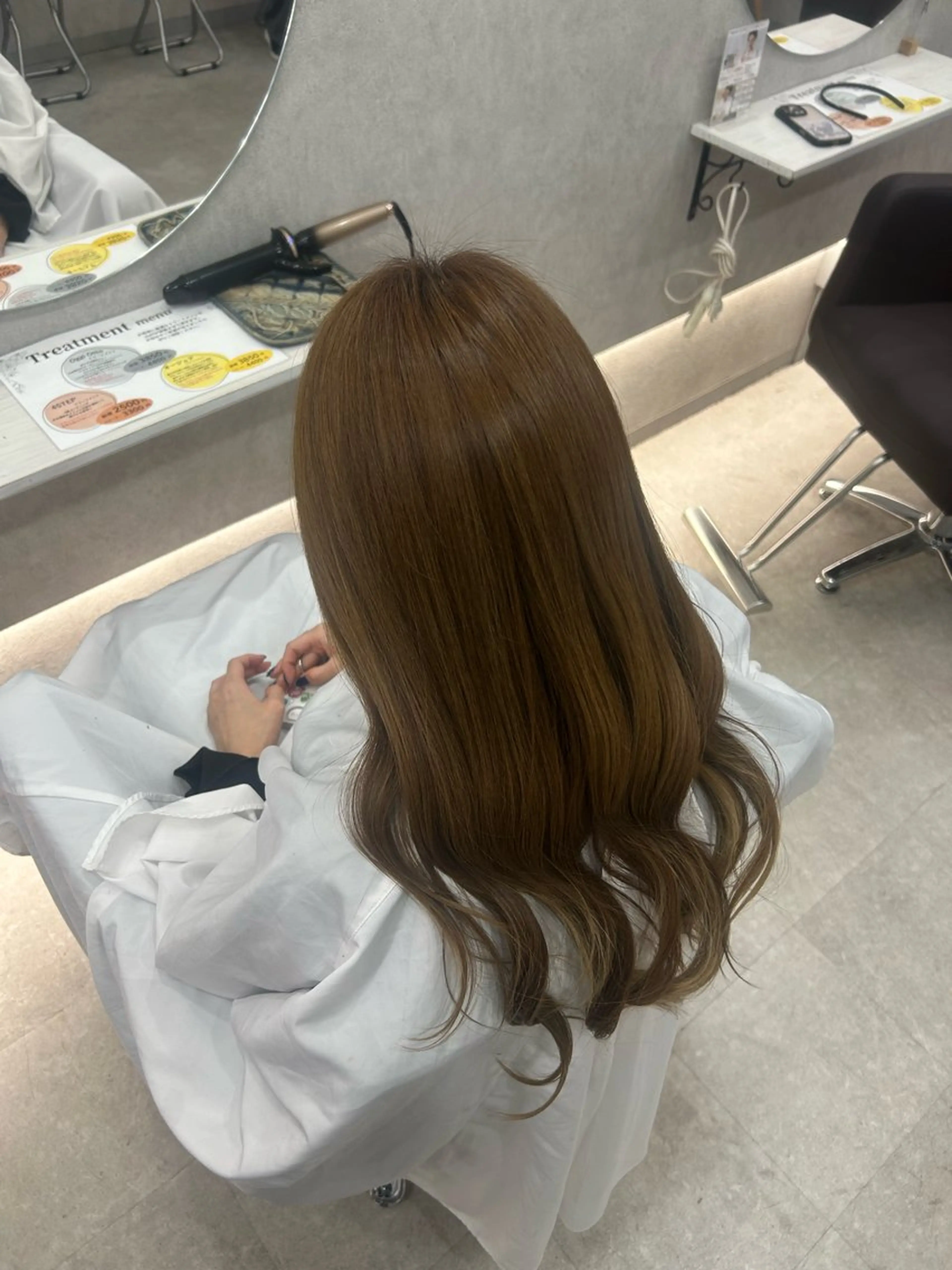 ロング カラー ヘアアレンジ ベージュカラー 透明感カラー 大宮/韓国風🩶/ 七海芽亜利🎀のヘアスタイル