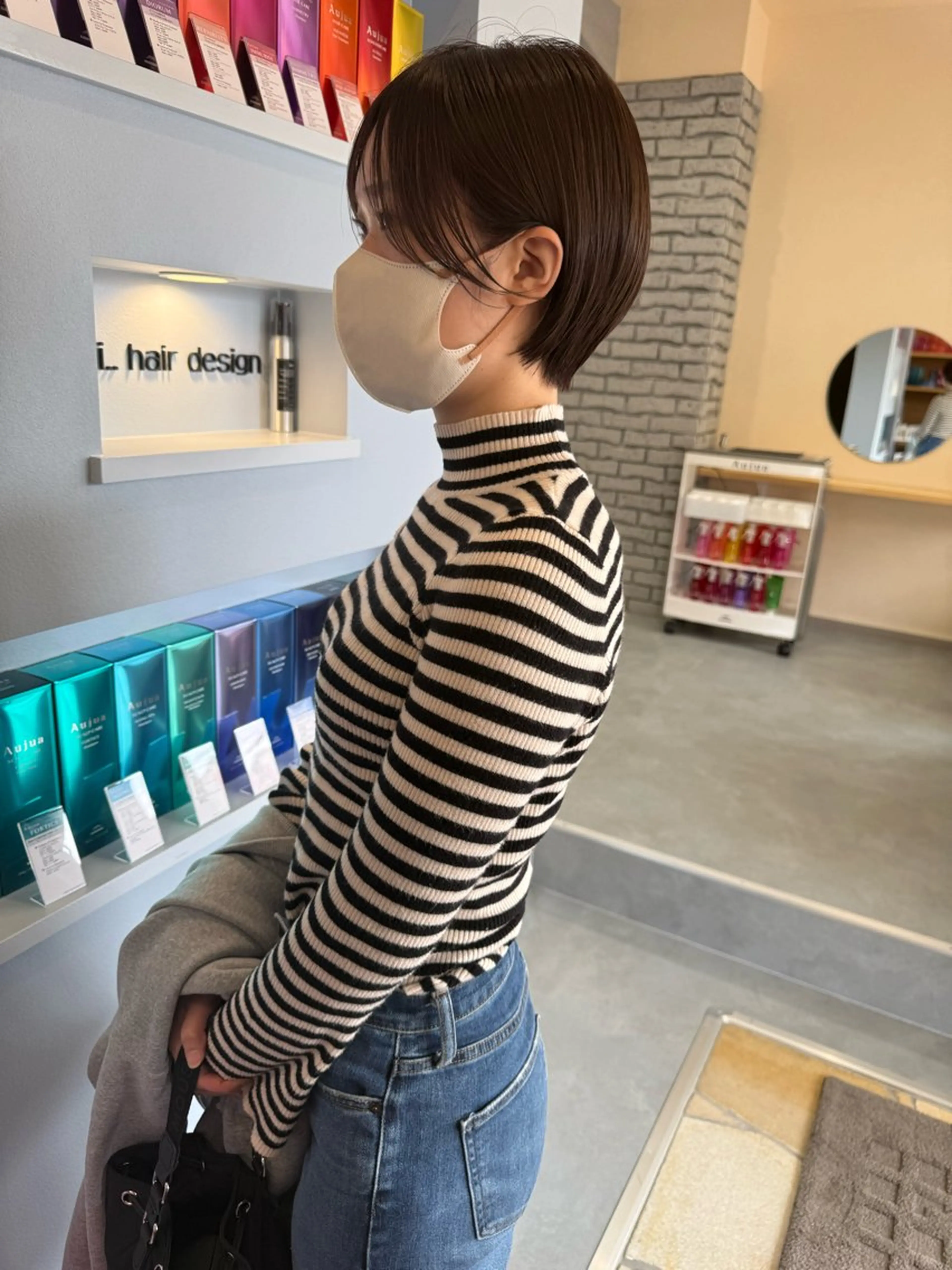 ショート ショートボブ ボブ 髪質改善 ショートヘア カット ヘアカラー トリートメント suii..hair designのヘアスタイル