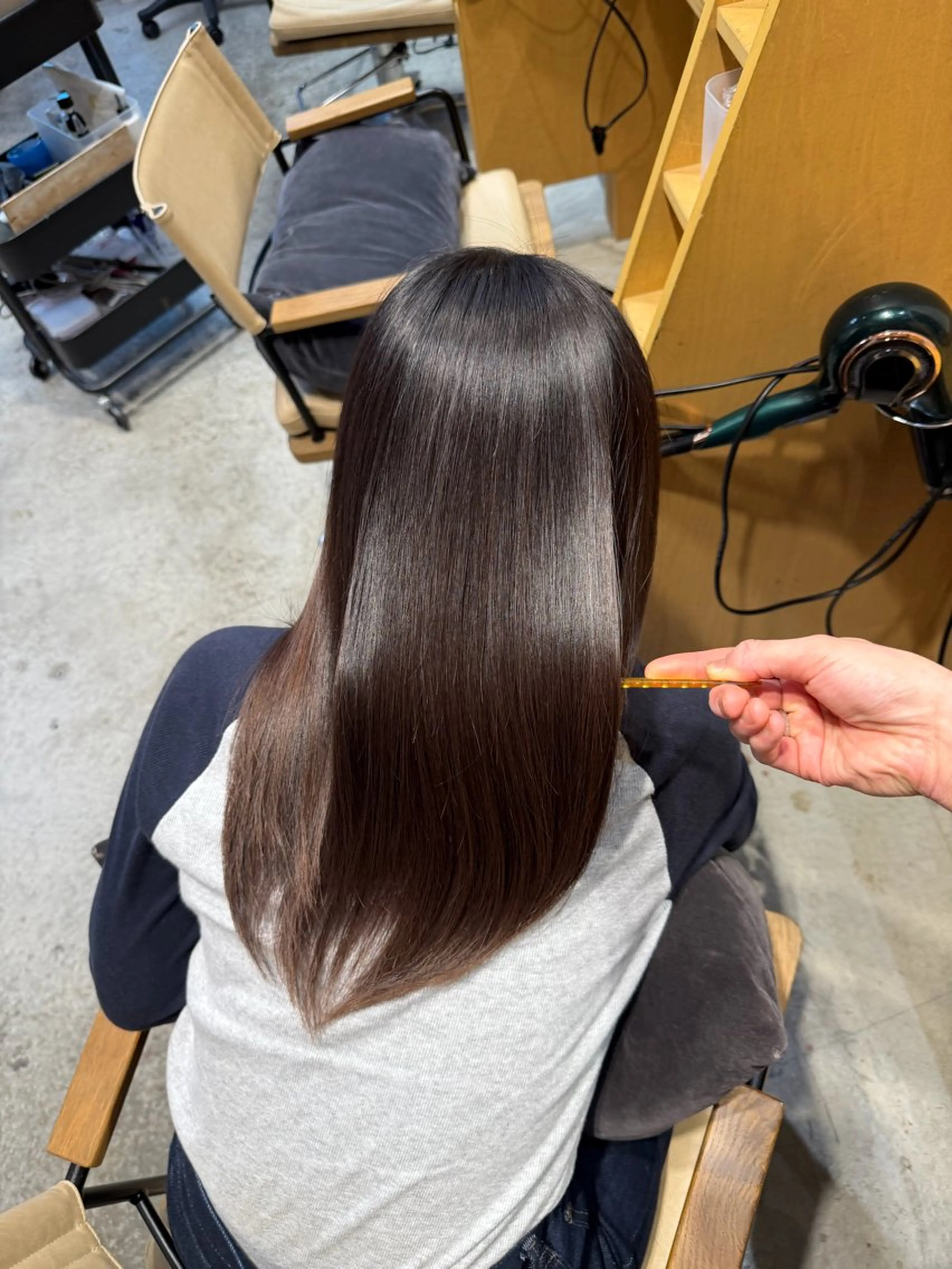 ミディアム カット ヘアカラー トリートメント 恵比寿/艶髪/ 髪質改善特化/フミヤのヘアスタイル