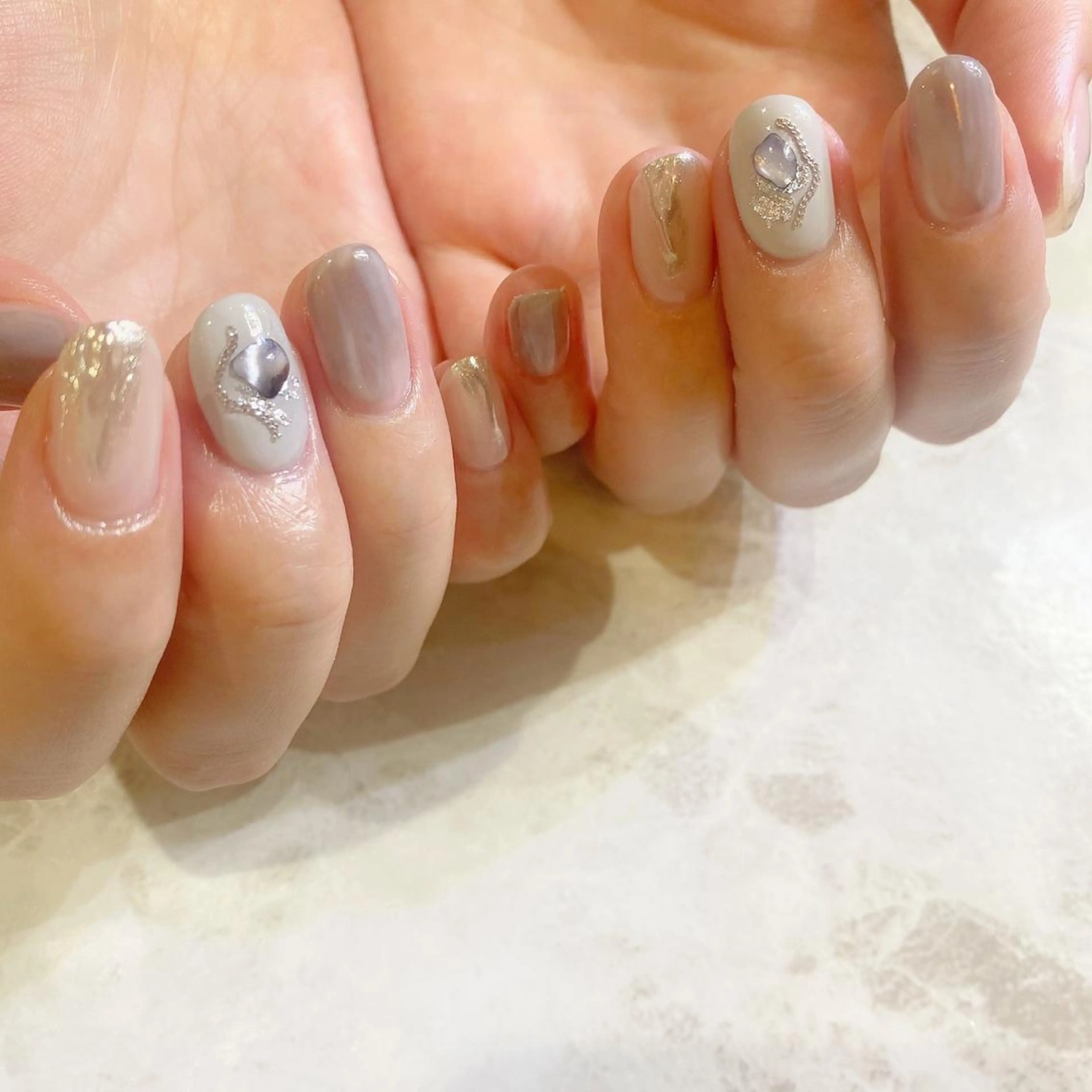 ネイル ニュアンスネイル nail salon mieux(ミュー)のネイルデザイン