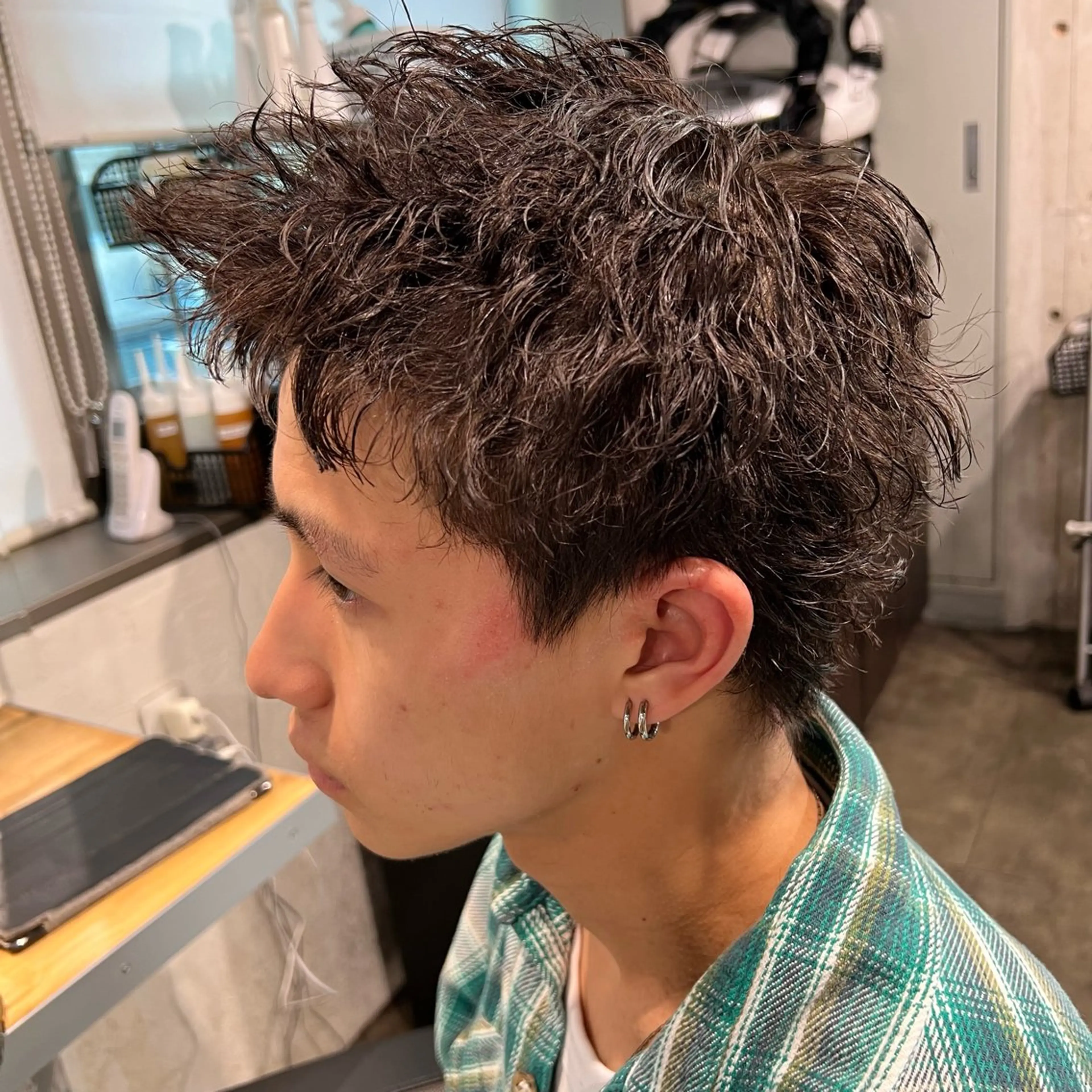 ショート カラー パーマ ヘアアレンジ メンズ キッズ 🔷横浜1のパーマ 職人🔷将太郎のヘアスタイル