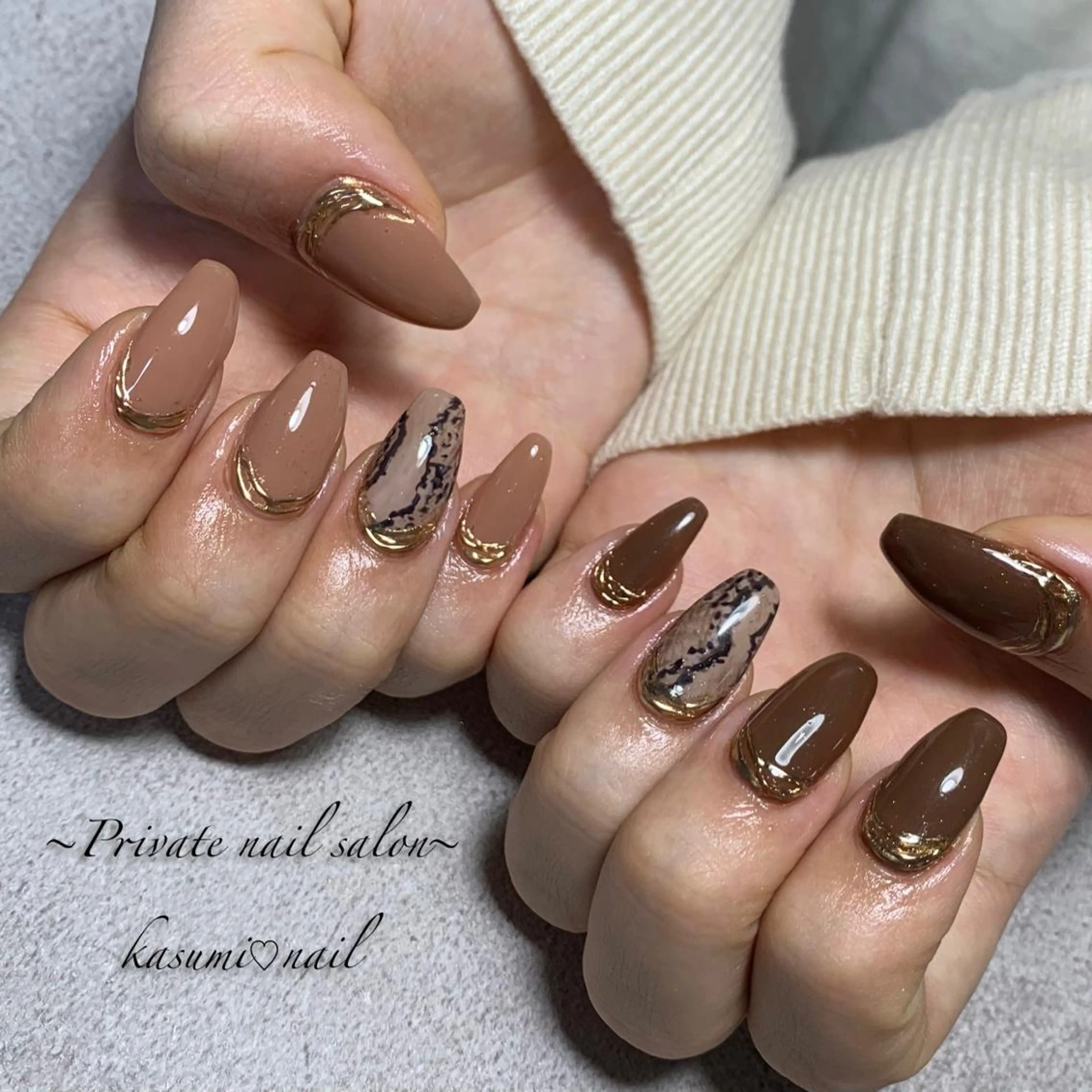 ネイル マグネットネイル ミラーネイル ニュアンスネイル 春ネイル KASUMI♡ Nailのネイルデザイン